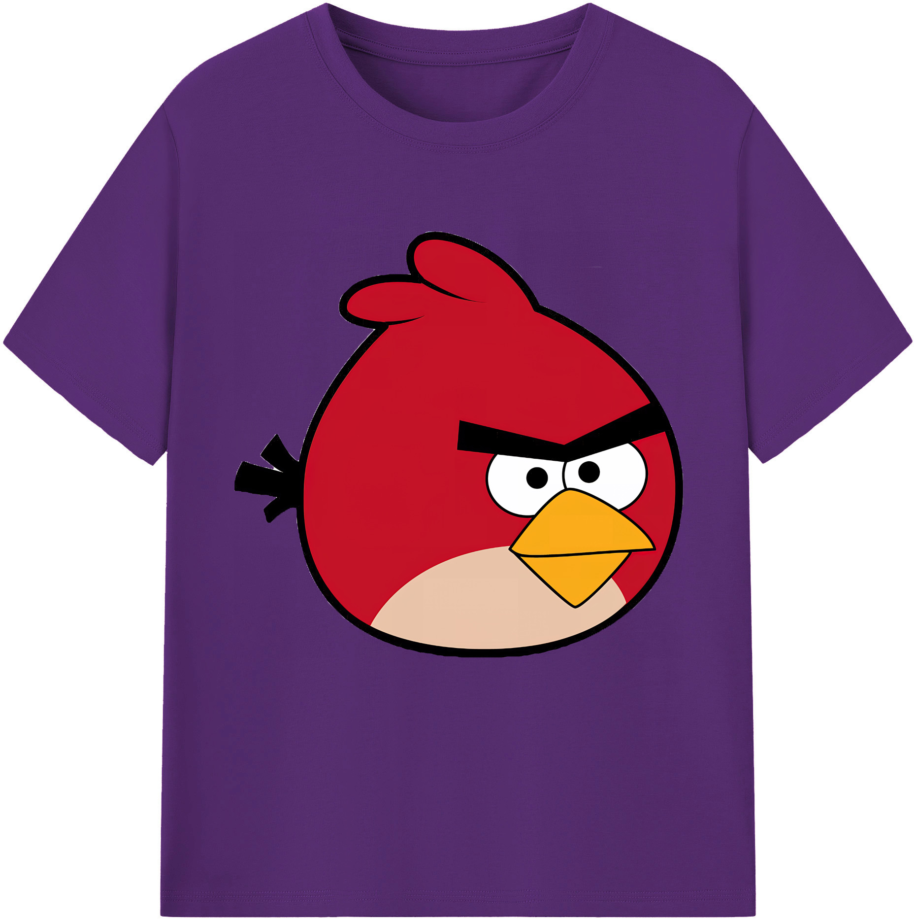 （画像用） Angry Birds アングリーバード 綿100％半袖Tシャツ（フロントプリント）
