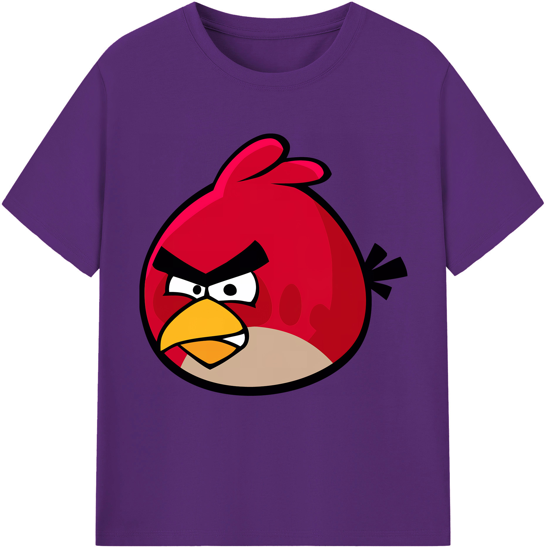 （画像用） Angry Birds アングリーバード 綿100％半袖Tシャツ（フロントプリント）