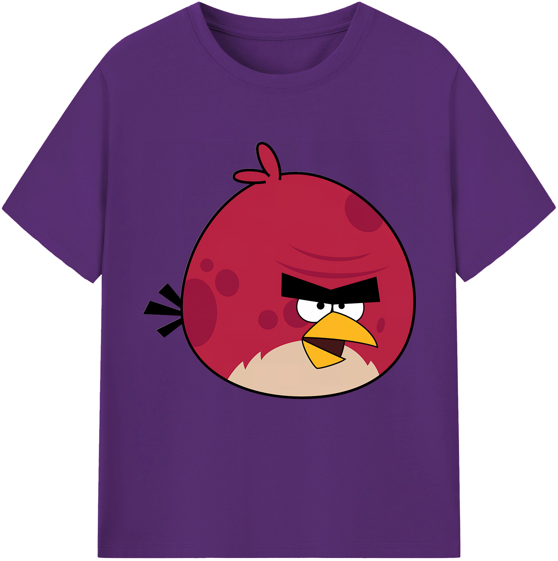 （画像用） Angry Birds アングリーバード 綿100％半袖Tシャツ（フロントプリント）