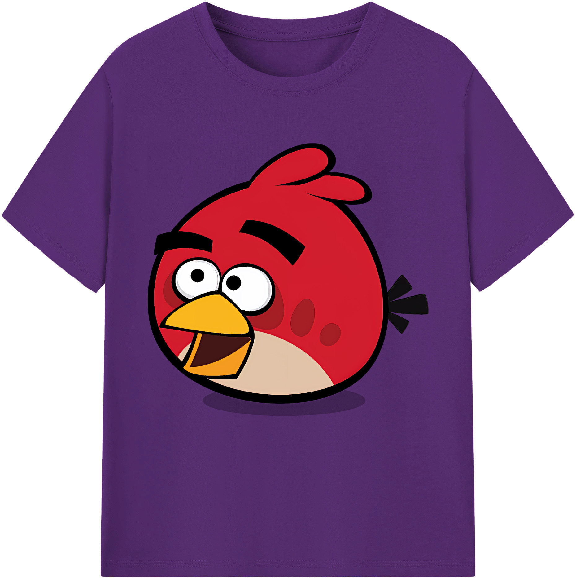 （画像用） Angry Birds アングリーバード 綿100％半袖Tシャツ（フロントプリント）
