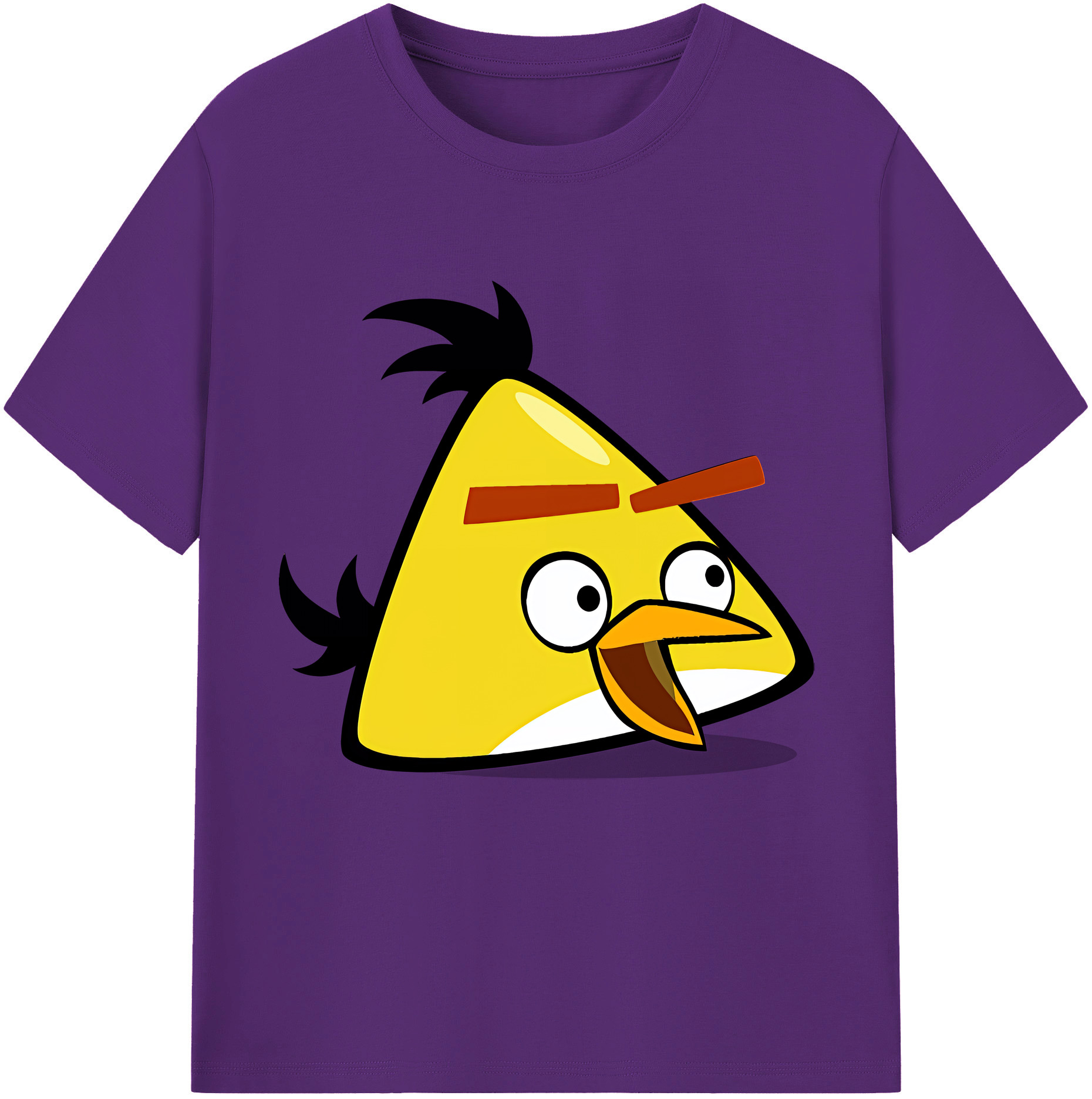 （画像用） Angry Birds アングリーバード 綿100％半袖Tシャツ（フロントプリント）