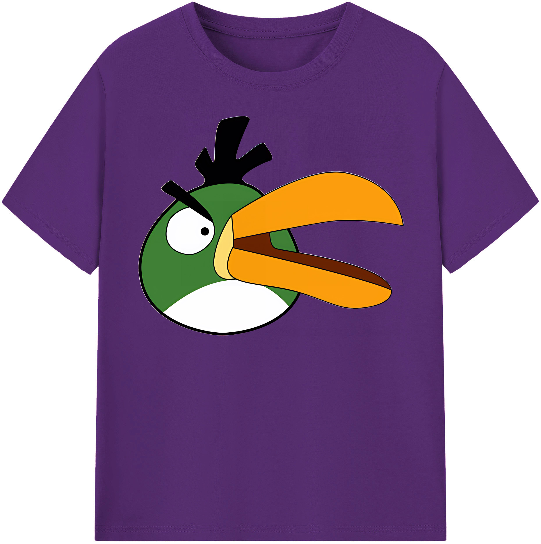 （画像用） Angry Birds アングリーバード 綿100％半袖Tシャツ（フロントプリント）