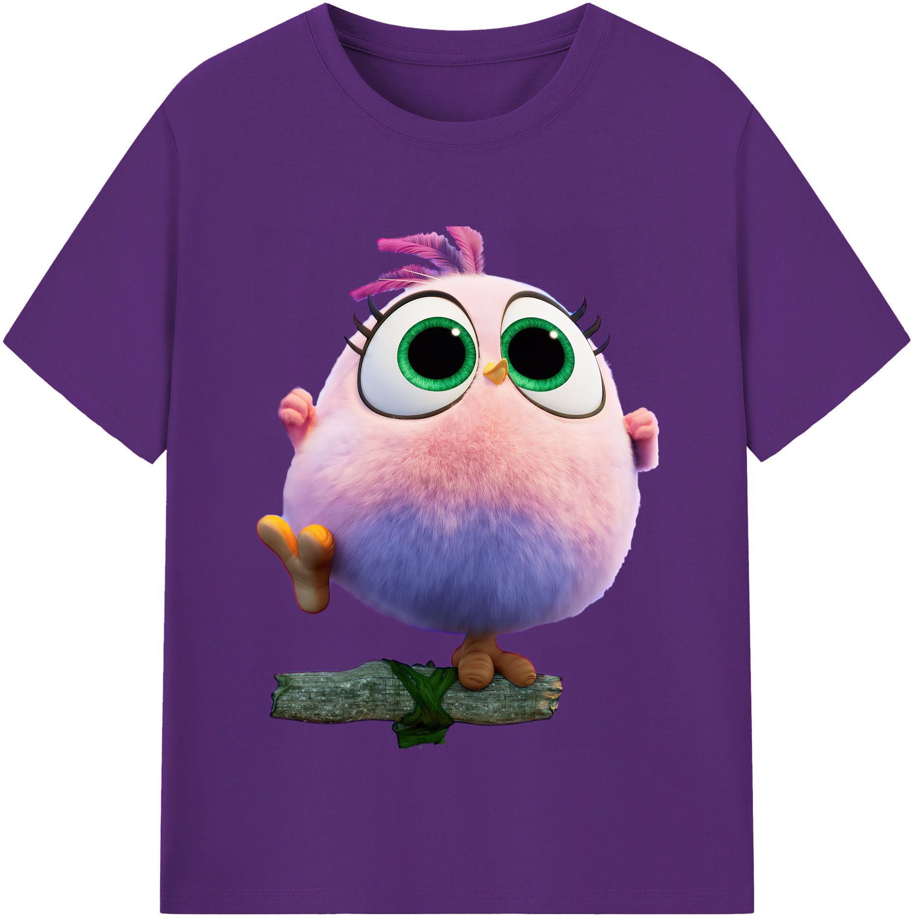 （画像用） Angry Birds アングリーバード 綿100％半袖Tシャツ（フロントプリント）