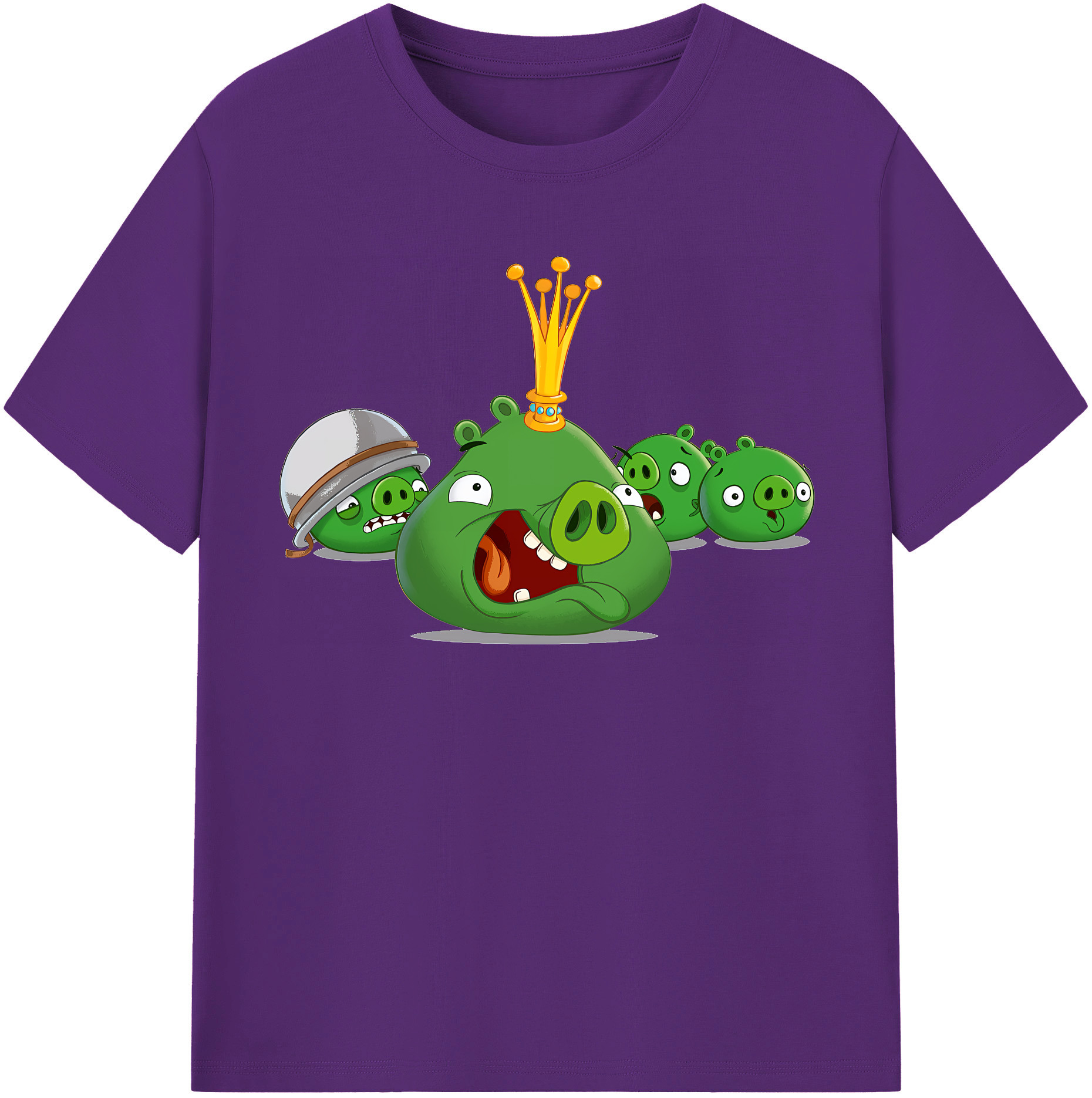 （画像用） Angry Birds アングリーバード 綿100％半袖Tシャツ（フロントプリント）