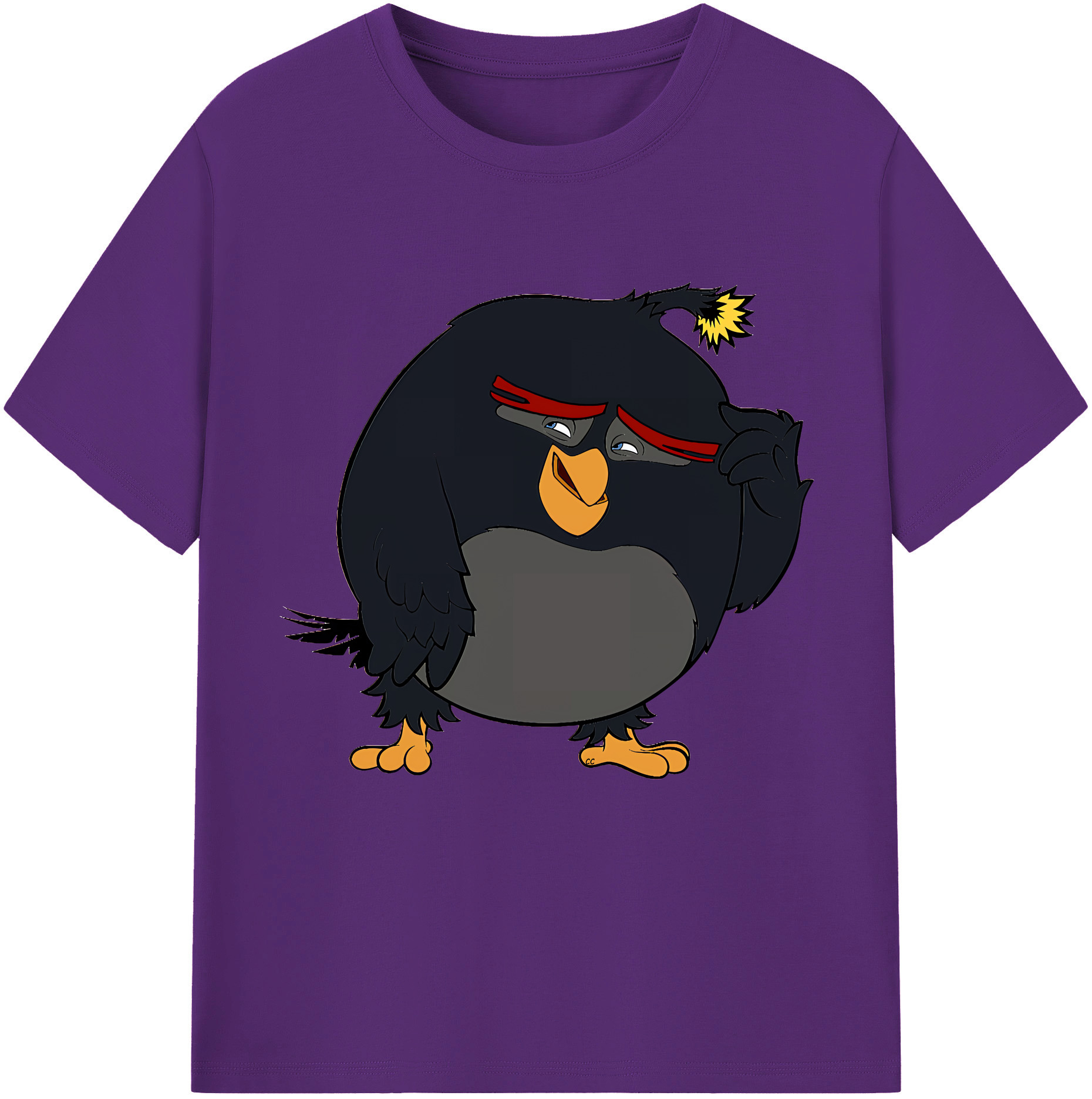 （画像用） Angry Birds アングリーバード 綿100％半袖Tシャツ（フロントプリント）