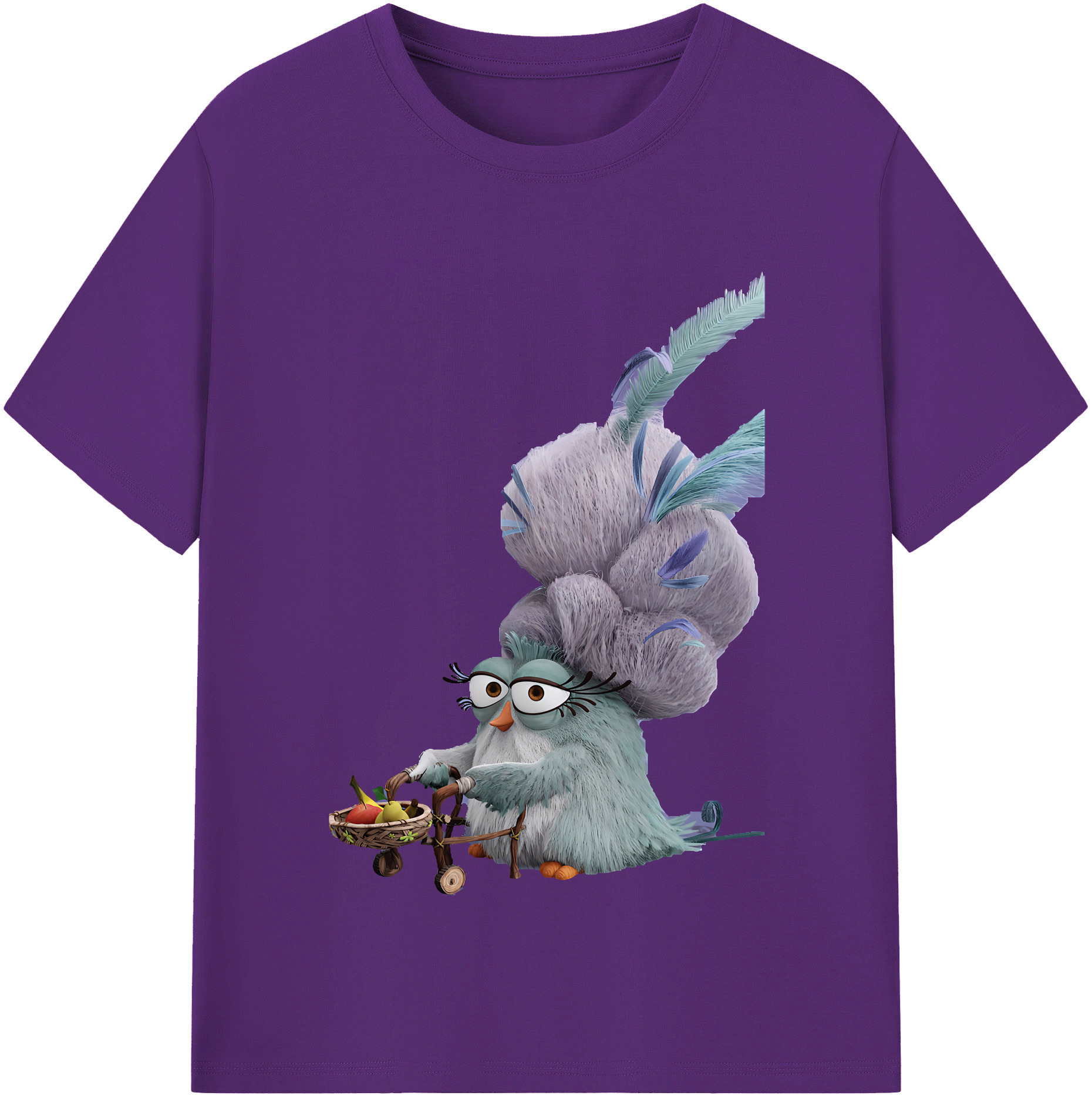 （画像用） Angry Birds アングリーバード 綿100％半袖Tシャツ（フロントプリント）