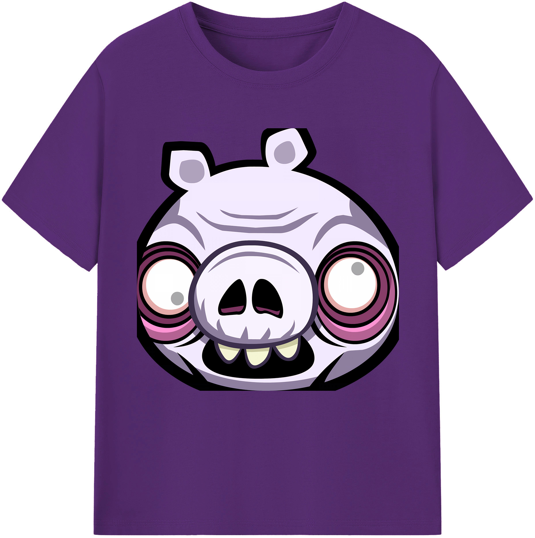 （画像用） Angry Birds アングリーバード 綿100％半袖Tシャツ（フロントプリント）