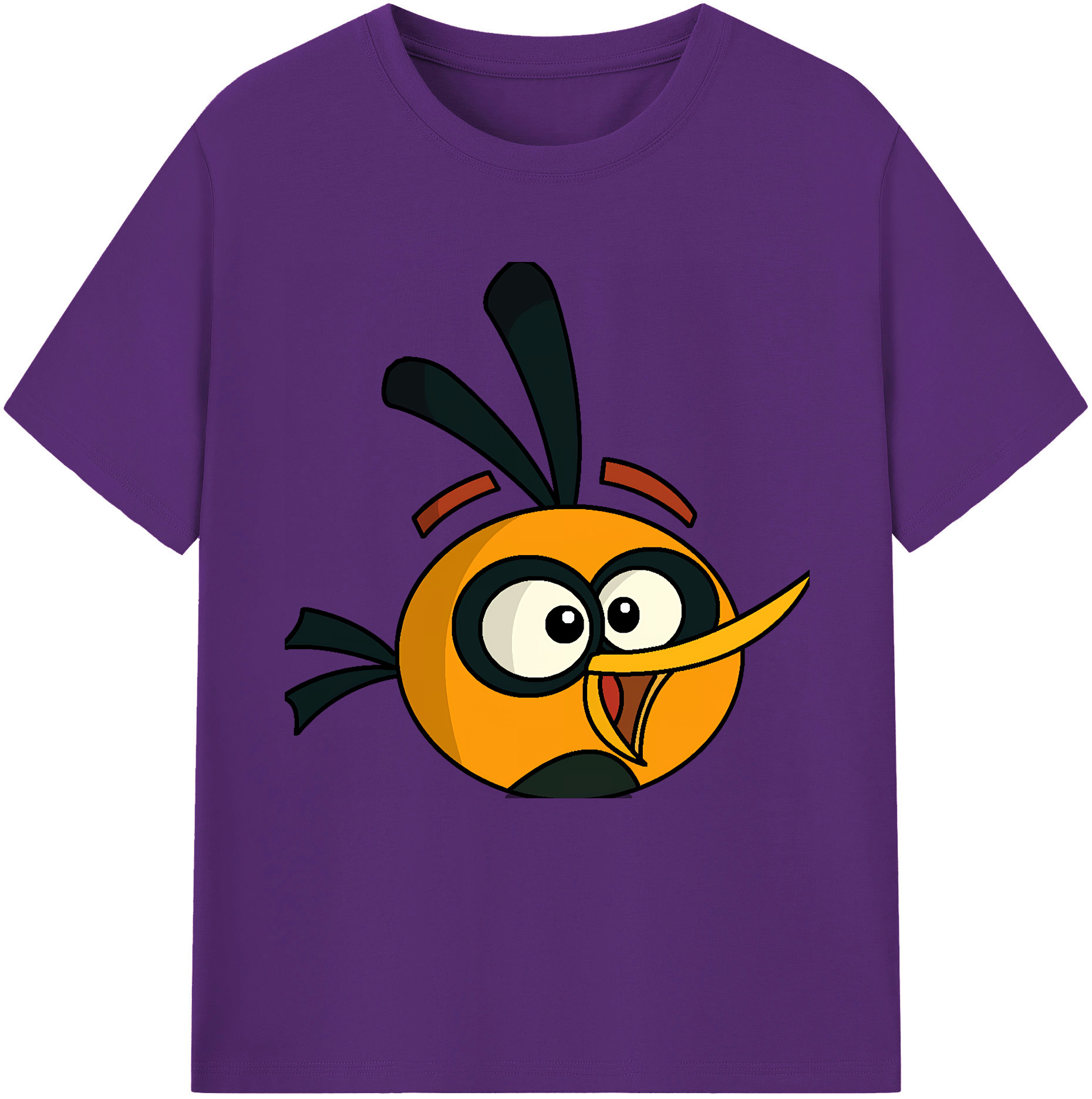（画像用） Angry Birds アングリーバード 綿100％半袖Tシャツ（フロントプリント）