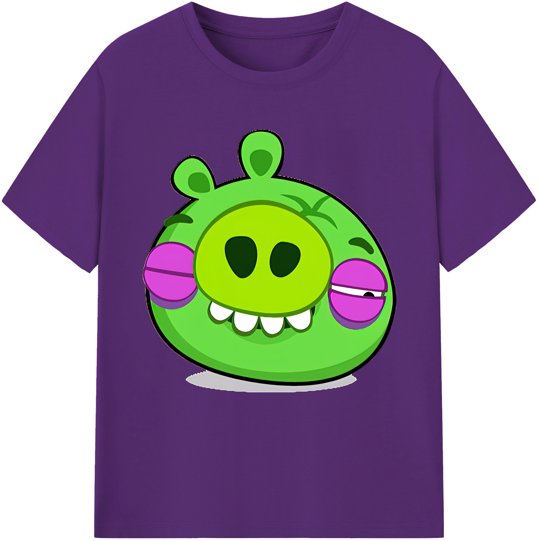 （画像用） Angry Birds アングリーバード 綿100％半袖Tシャツ（フロントプリント）