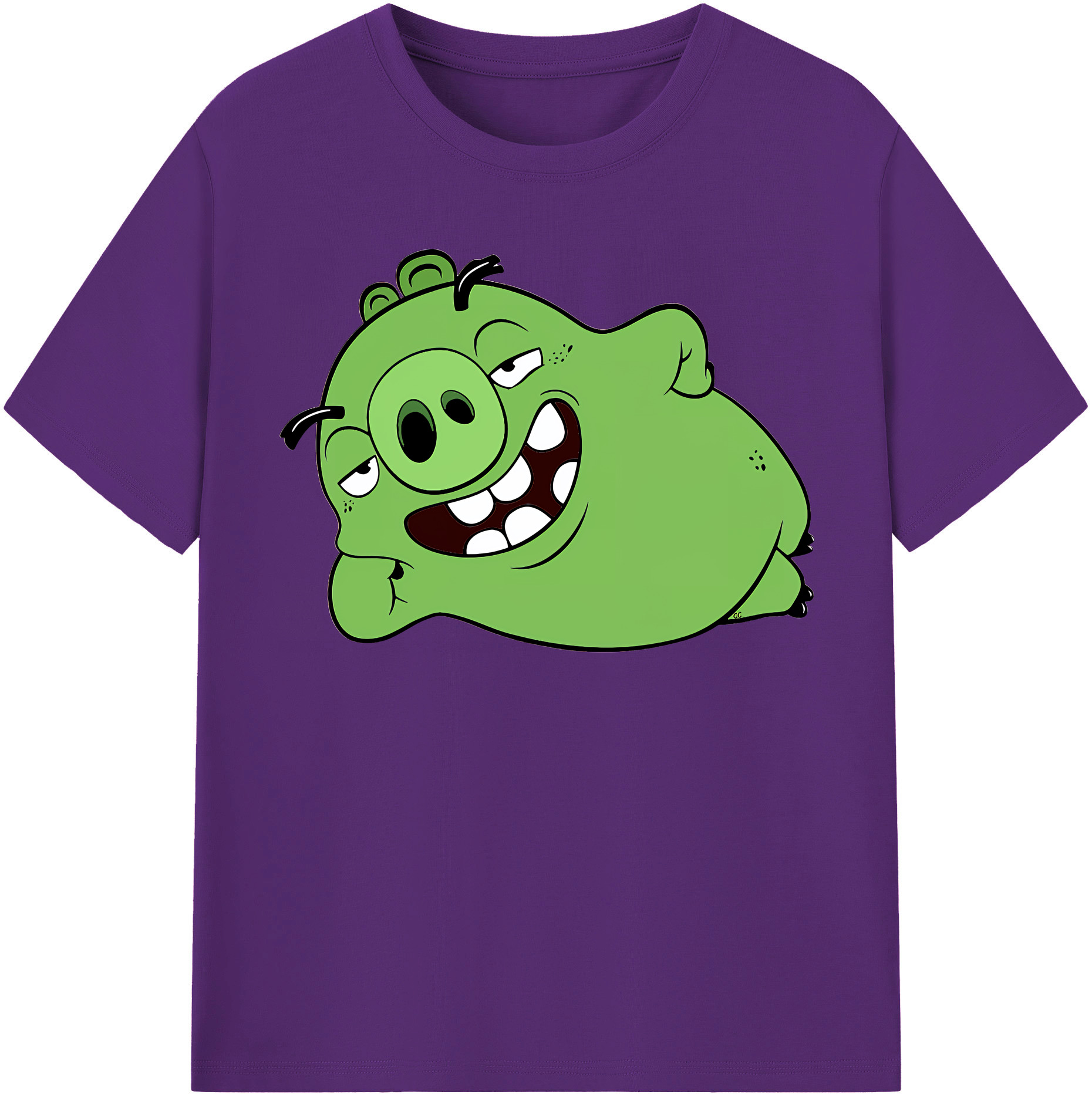（画像用） Angry Birds アングリーバード 綿100％半袖Tシャツ（フロントプリント）