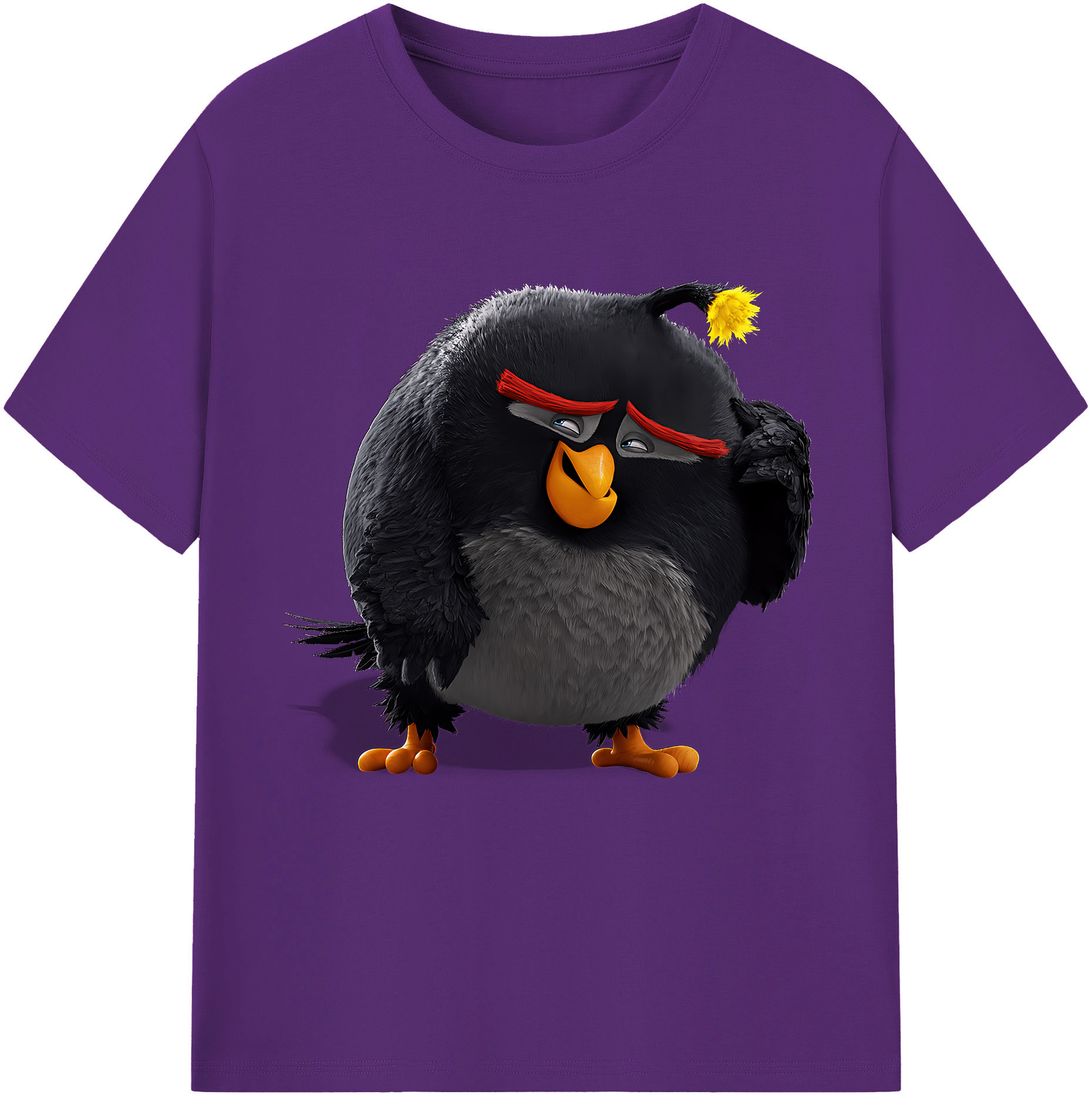 （画像用） Angry Birds アングリーバード 綿100％半袖Tシャツ（フロントプリント）