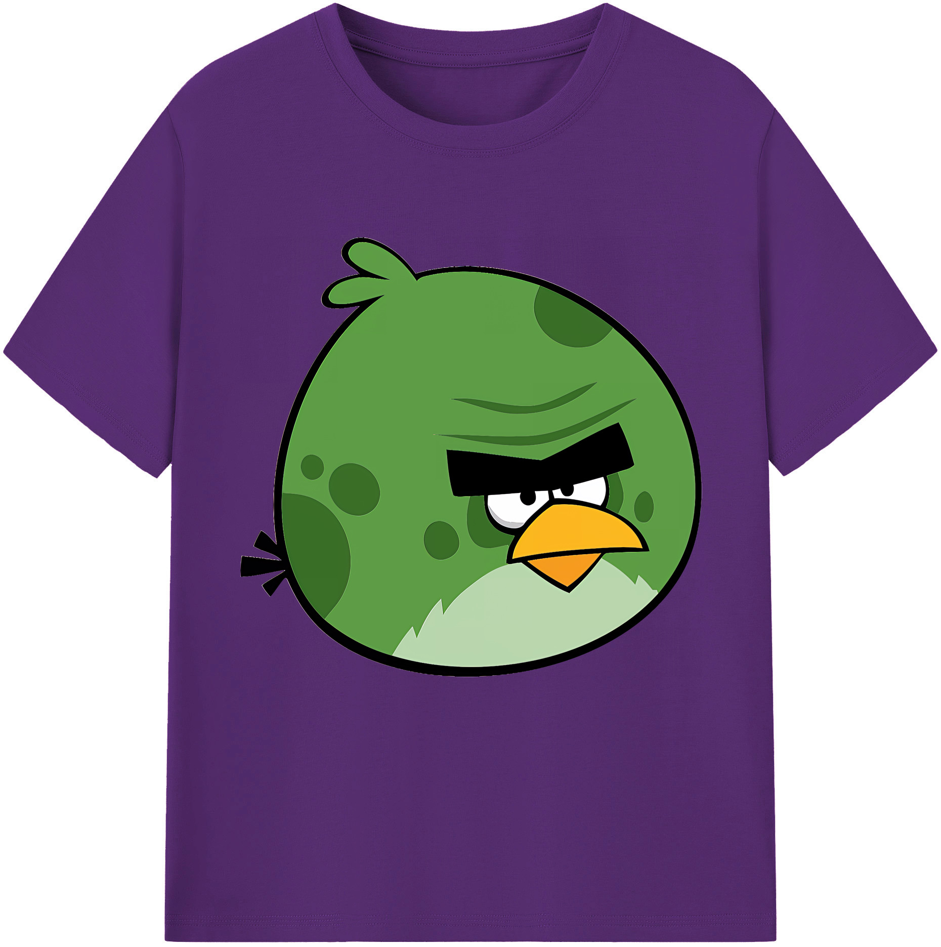 （画像用） Angry Birds アングリーバード 綿100％半袖Tシャツ（フロントプリント）