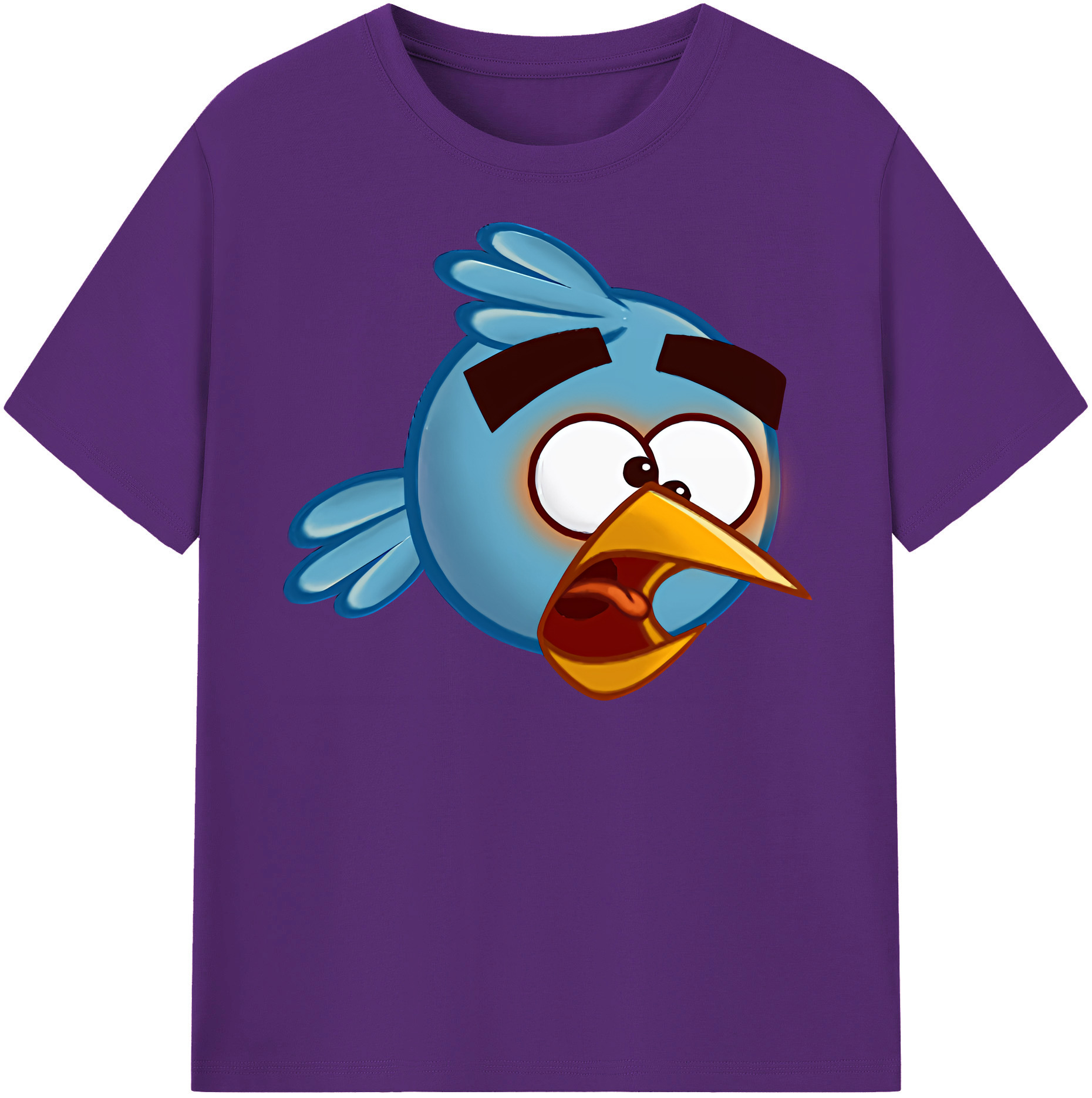 （画像用） Angry Birds アングリーバード 綿100％半袖Tシャツ（フロントプリント）