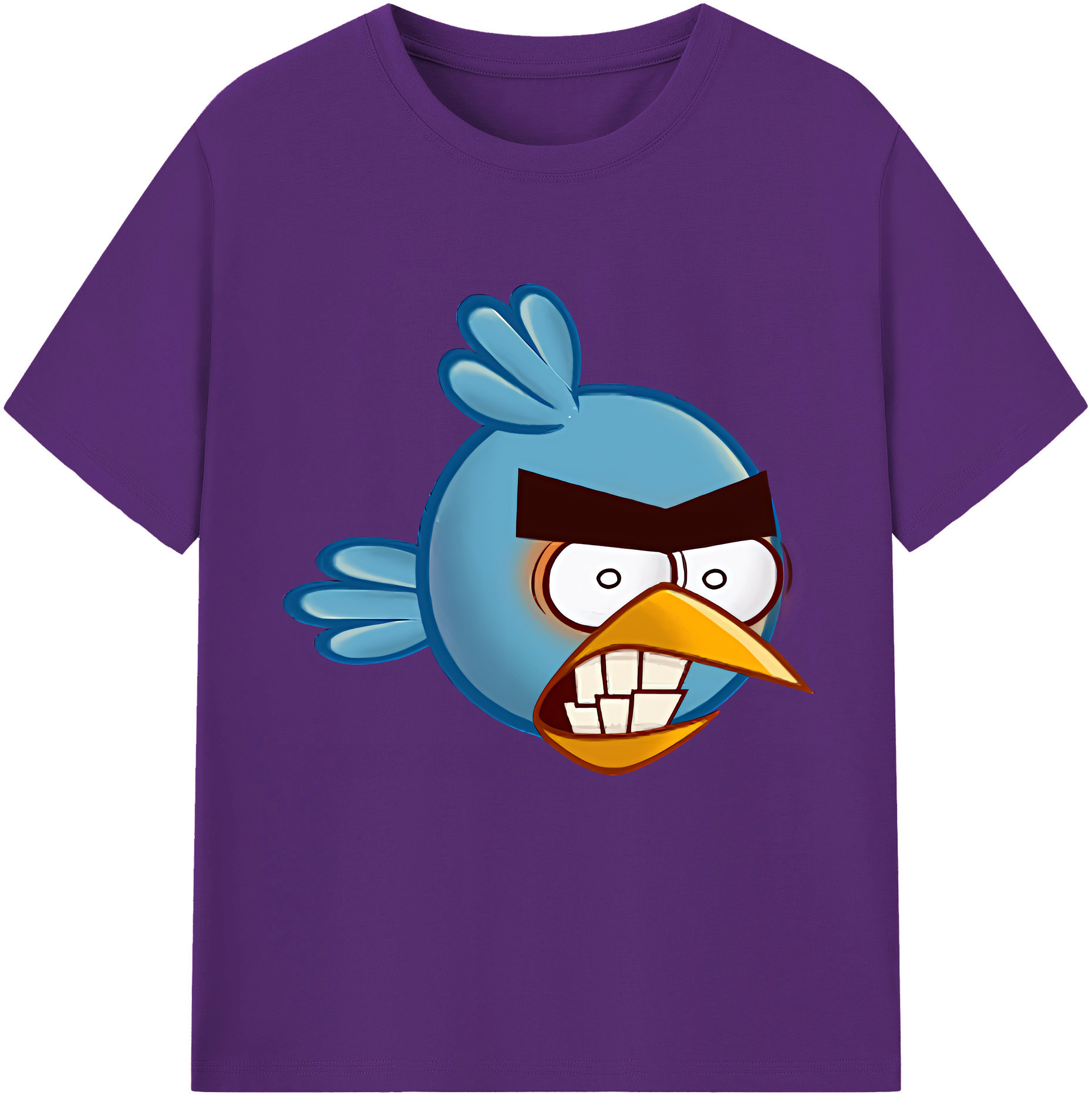 （画像用） Angry Birds アングリーバード 綿100％半袖Tシャツ（フロントプリント）