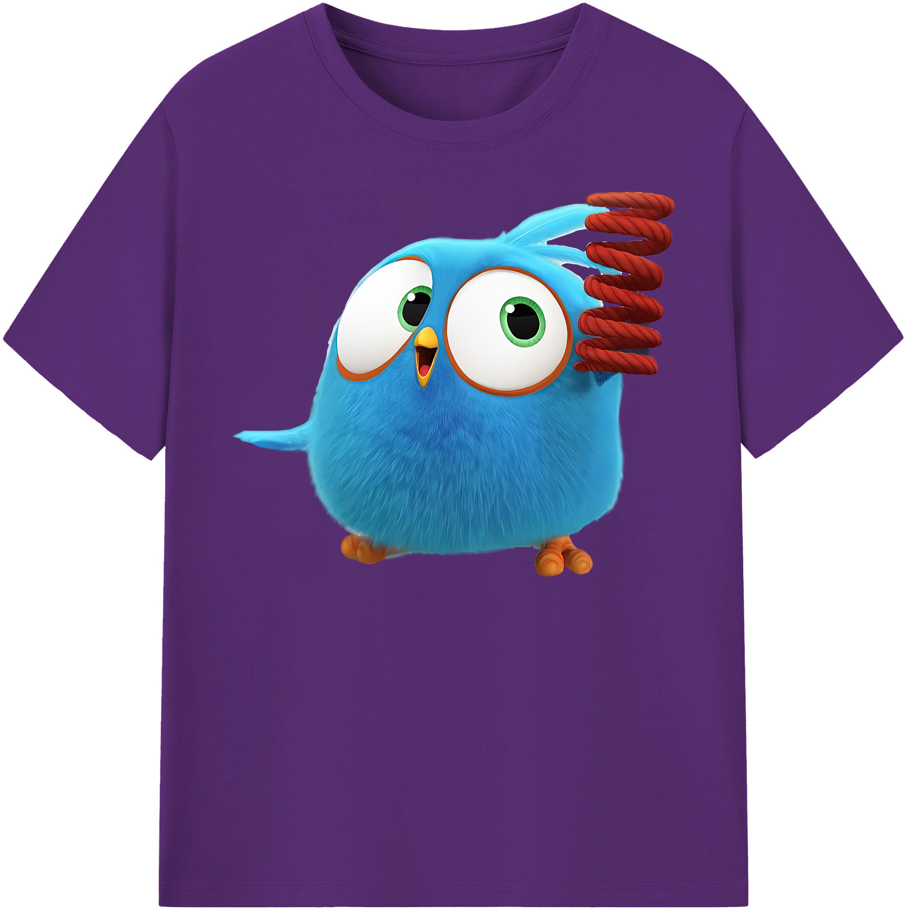 （画像用） Angry Birds アングリーバード 綿100％半袖Tシャツ（フロントプリント）