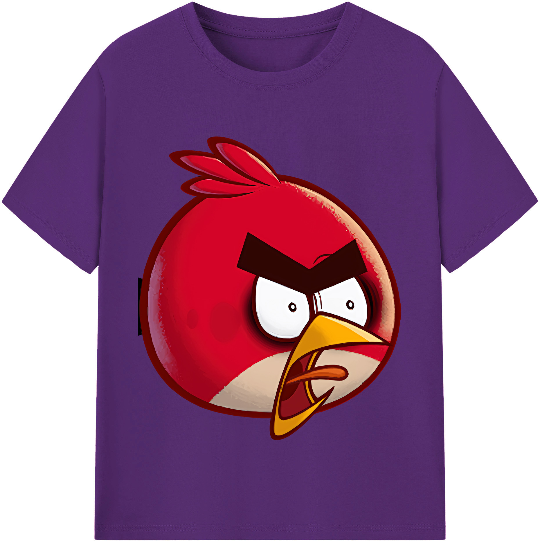 （画像用） Angry Birds アングリーバード 綿100％半袖Tシャツ（フロントプリント）