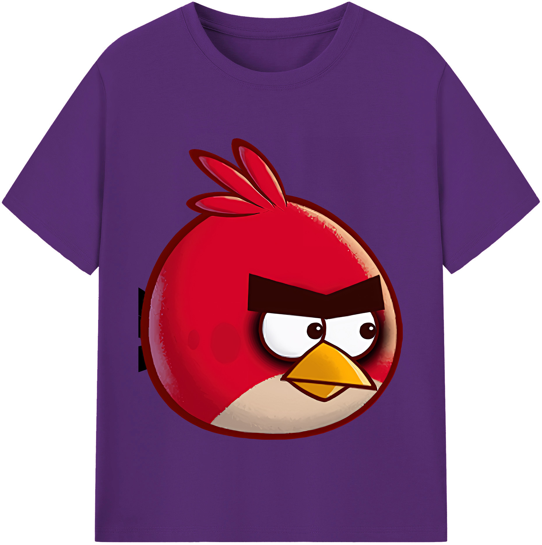 （画像用） Angry Birds アングリーバード 綿100％半袖Tシャツ（フロントプリント）