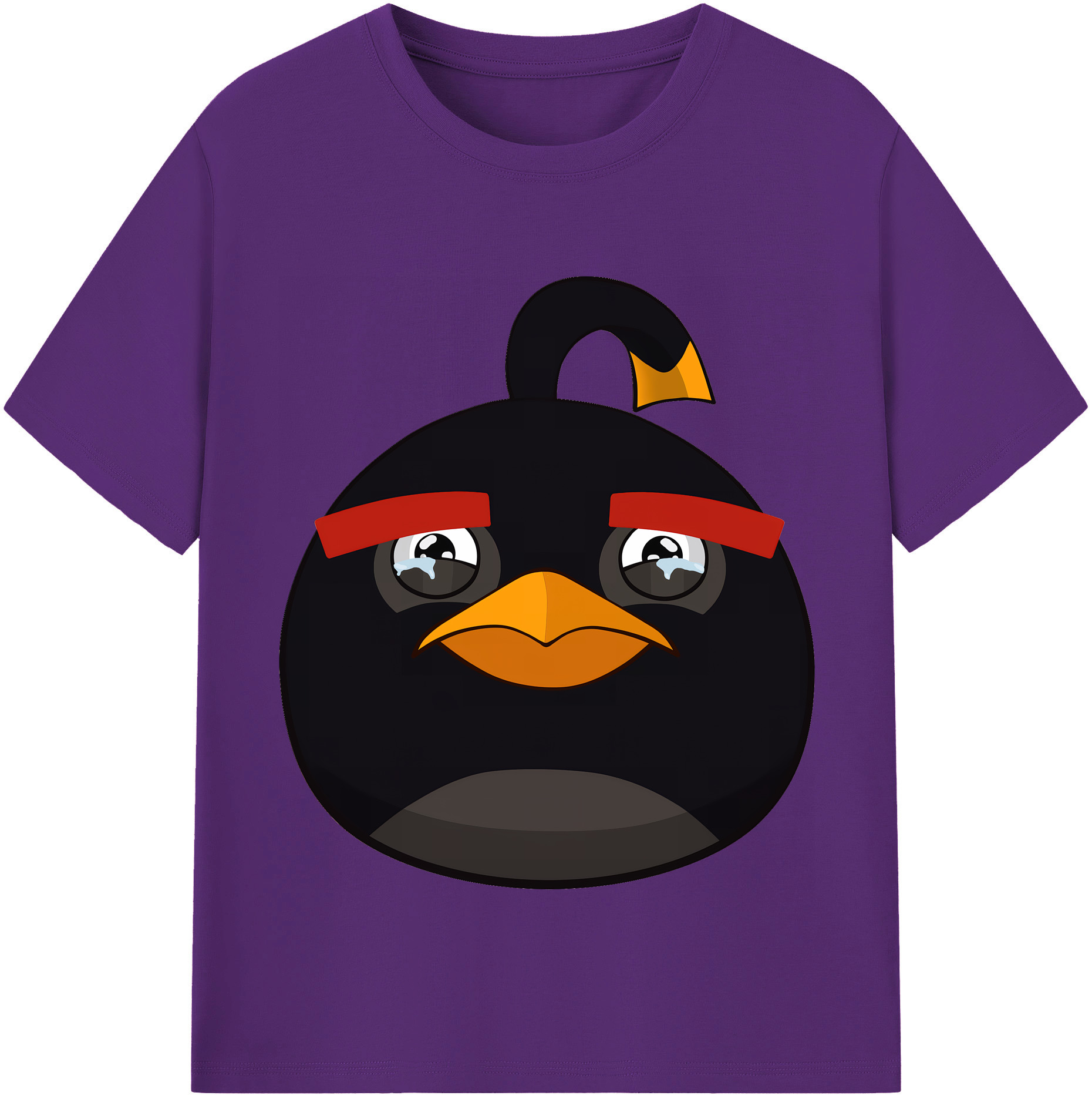 （画像用） Angry Birds アングリーバード 綿100％半袖Tシャツ（フロントプリント）