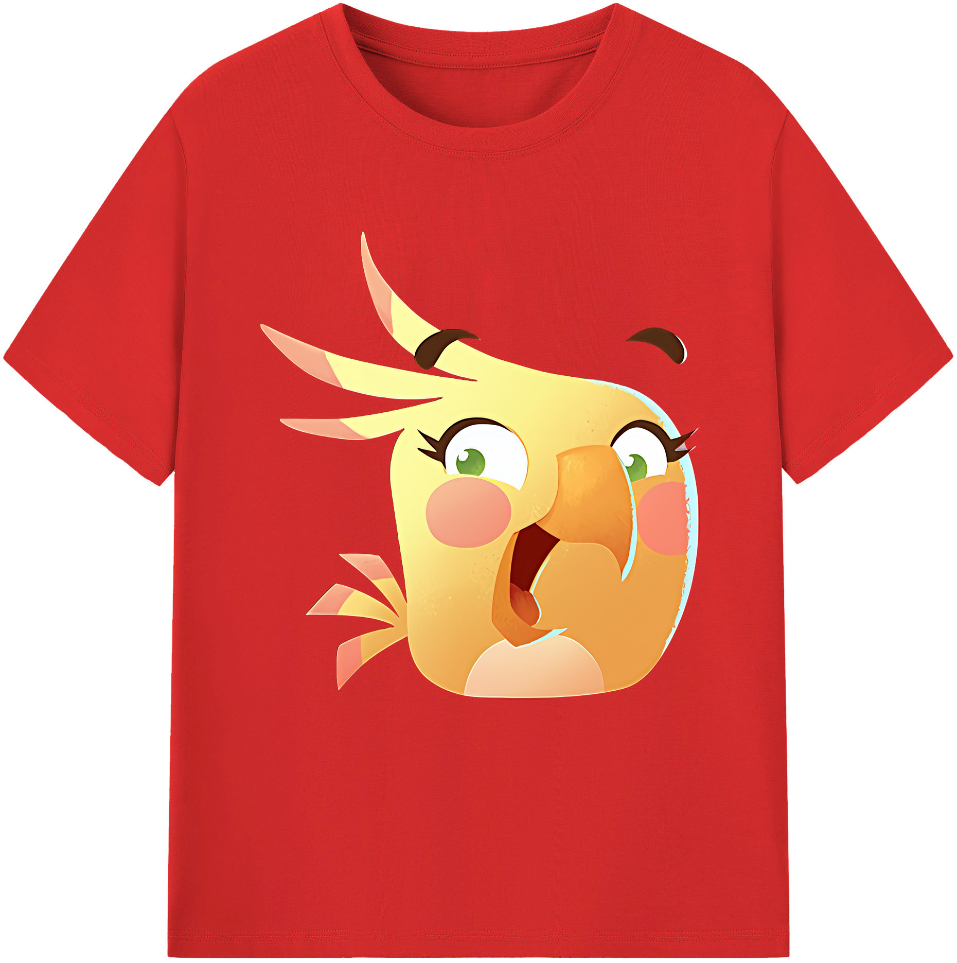 （画像用） Angry Birds アングリーバード 綿100％半袖Tシャツ（フロントプリント）