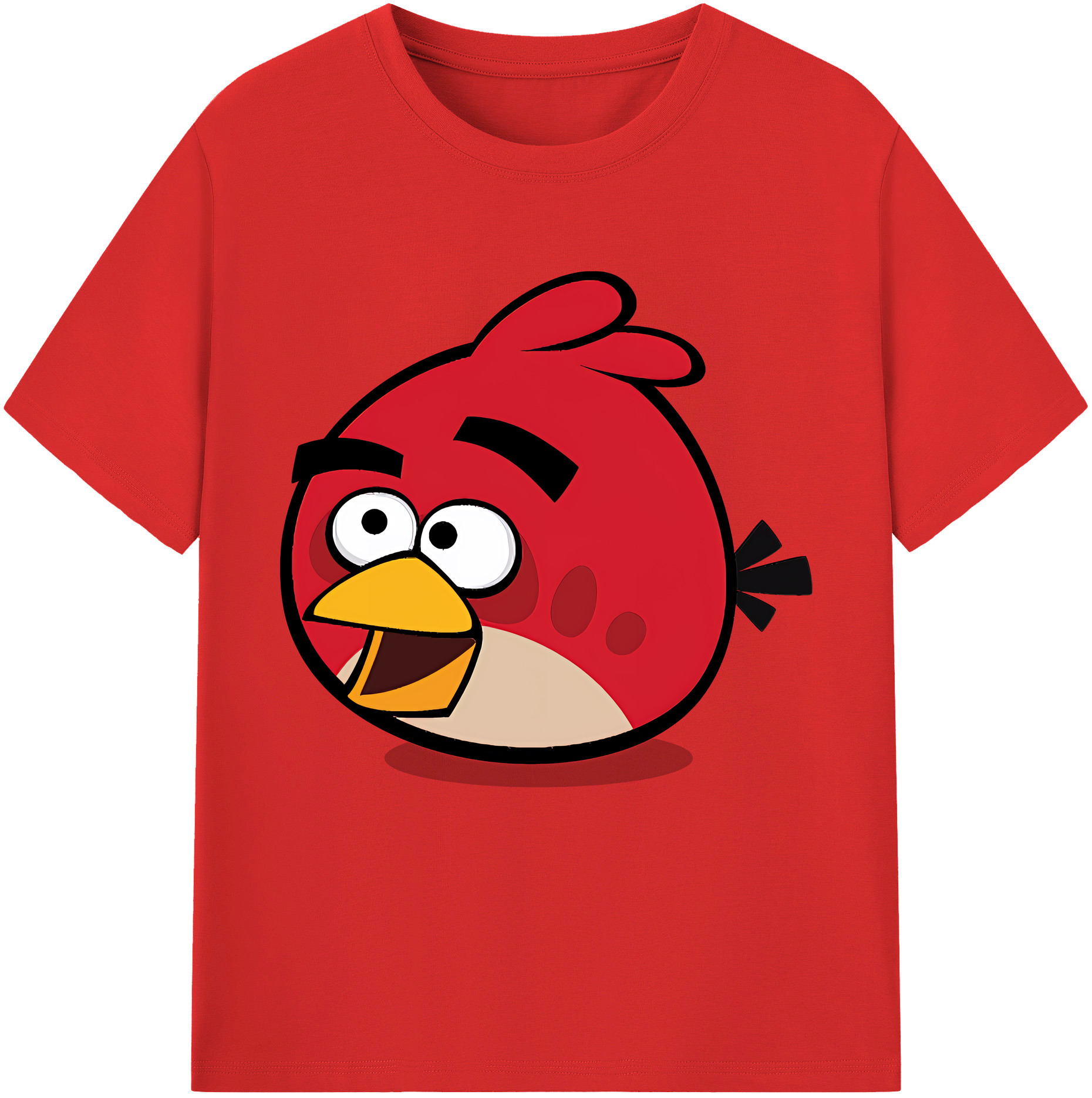 （画像用） Angry Birds アングリーバード 綿100％半袖Tシャツ（フロントプリント）