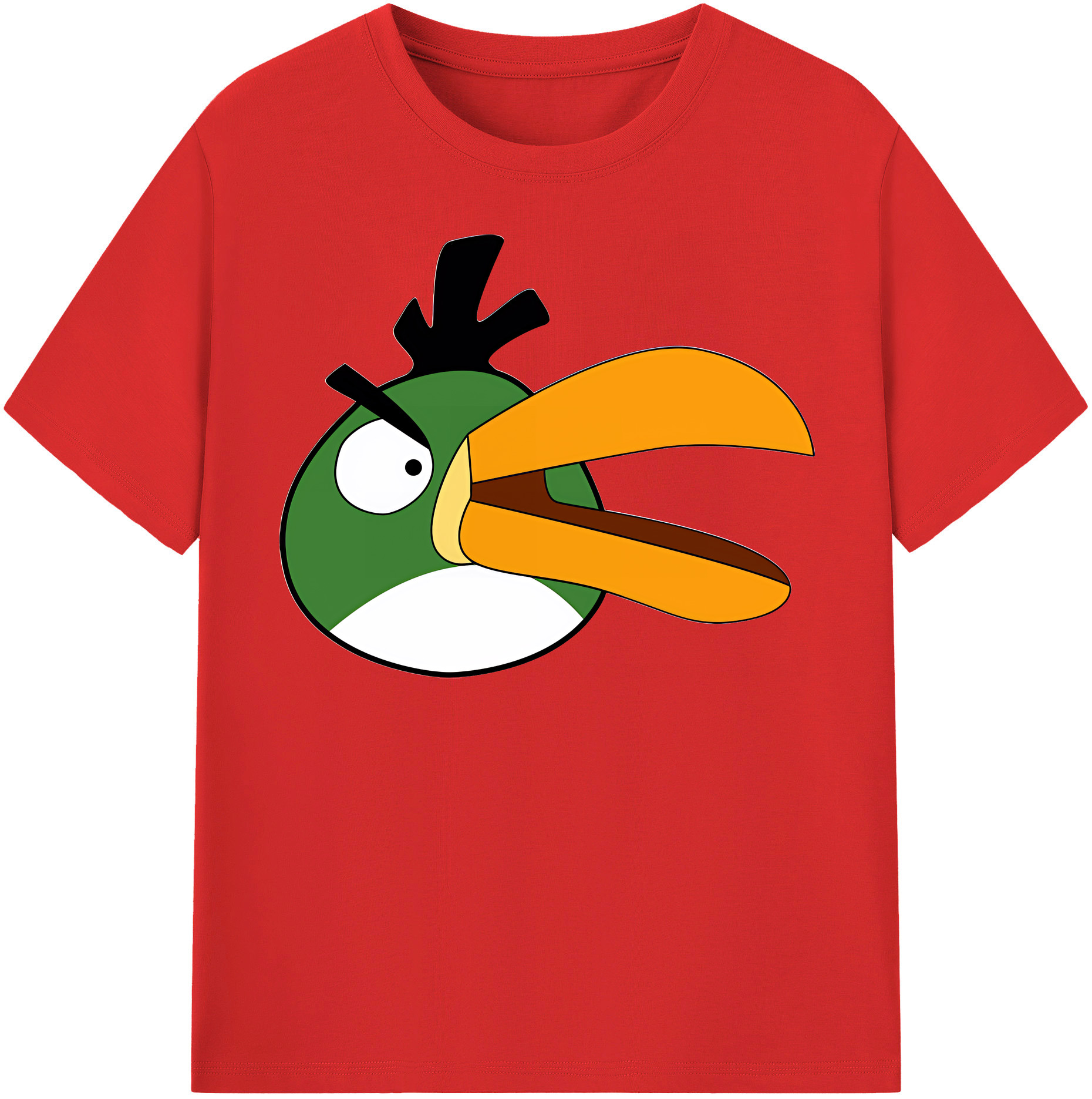 （画像用） Angry Birds アングリーバード 綿100％半袖Tシャツ（フロントプリント）