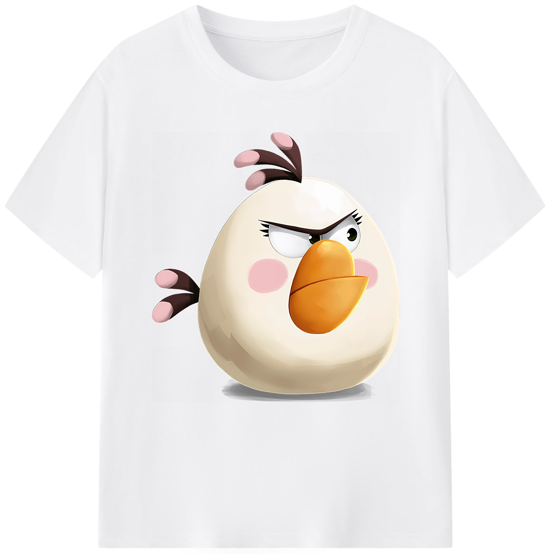 （画像用） Angry Birds アングリーバード 綿100％半袖Tシャツ（フロントプリント）