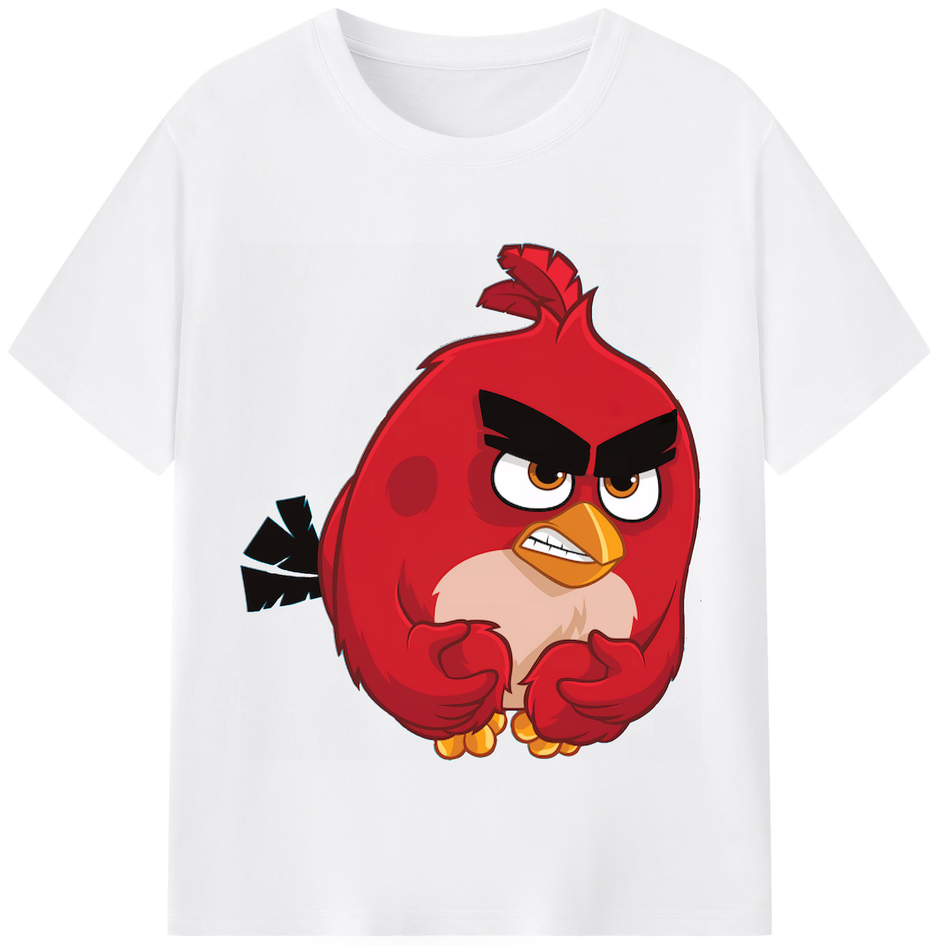 （画像用） Angry Birds アングリーバード 綿100％半袖Tシャツ（フロントプリント）