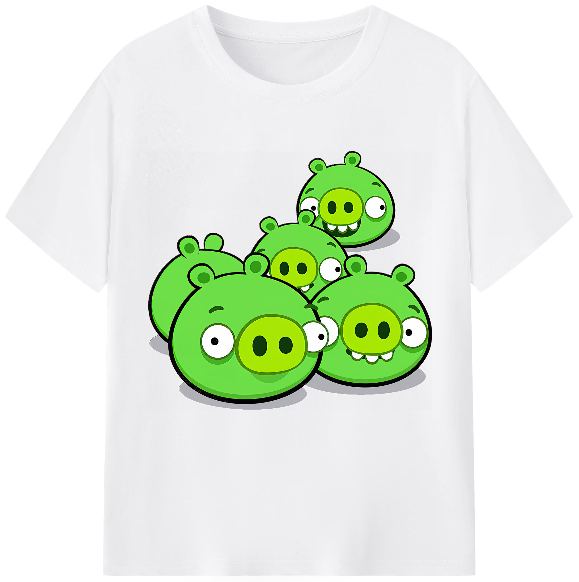 （画像用） Angry Birds アングリーバード 綿100％半袖Tシャツ（フロントプリント）