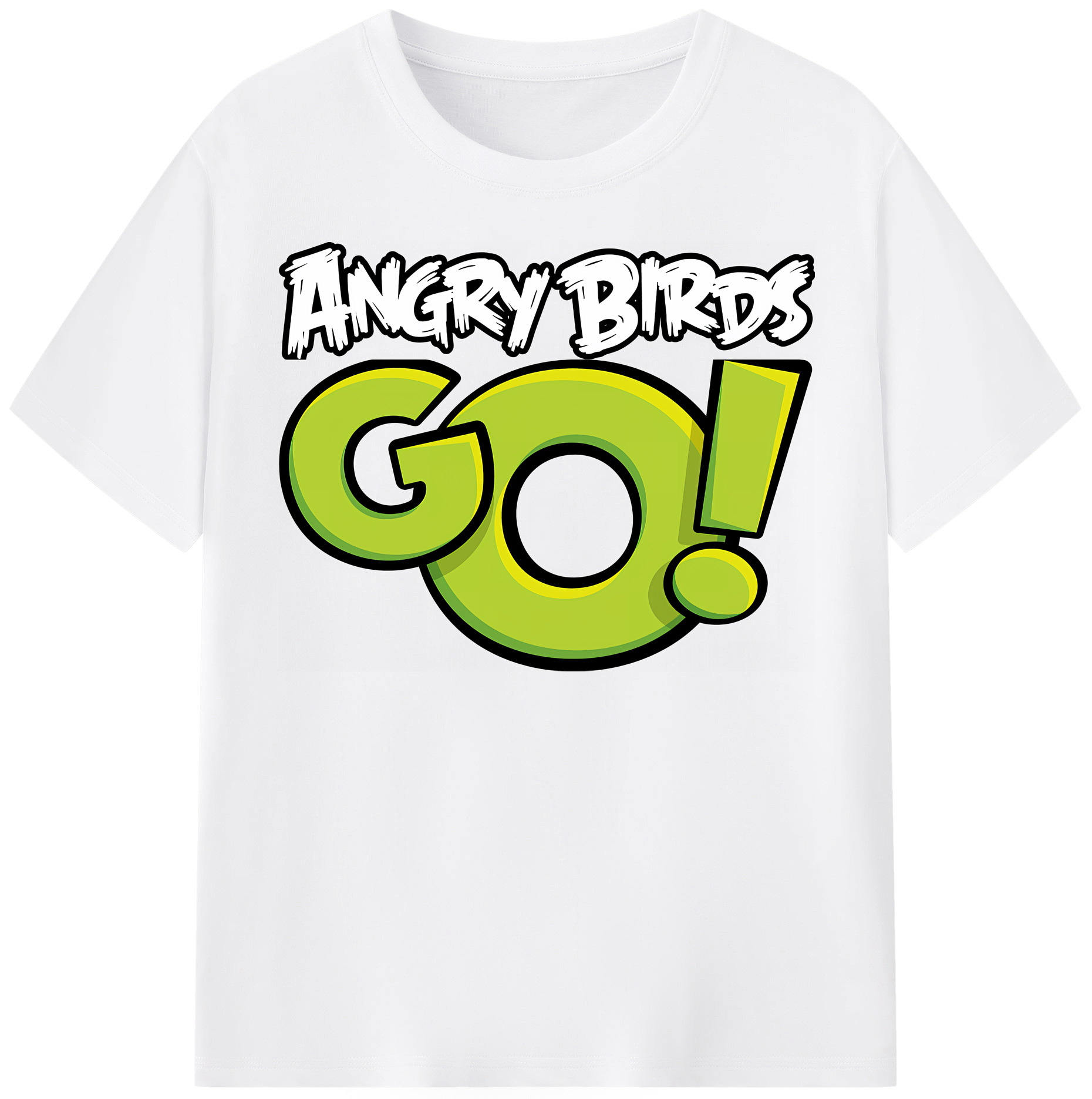 （画像用） Angry Birds アングリーバード 綿100％半袖Tシャツ（フロントプリント）
