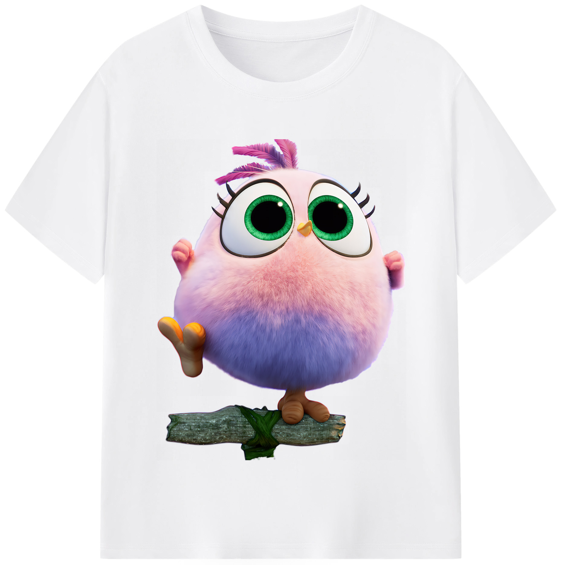 （画像用） Angry Birds アングリーバード 綿100％半袖Tシャツ（フロントプリント）