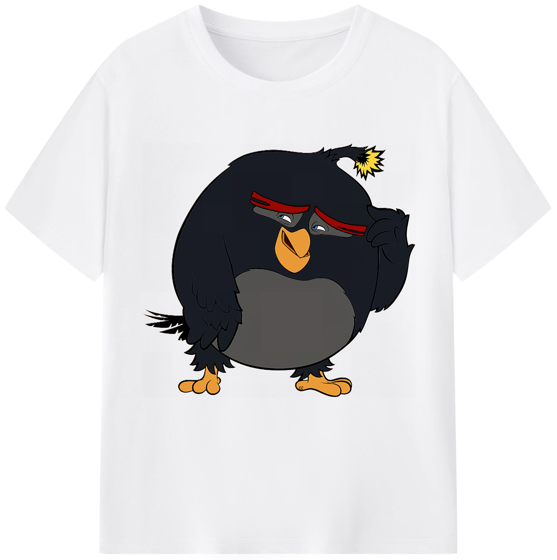 （画像用） Angry Birds アングリーバード 綿100％半袖Tシャツ（フロントプリント）