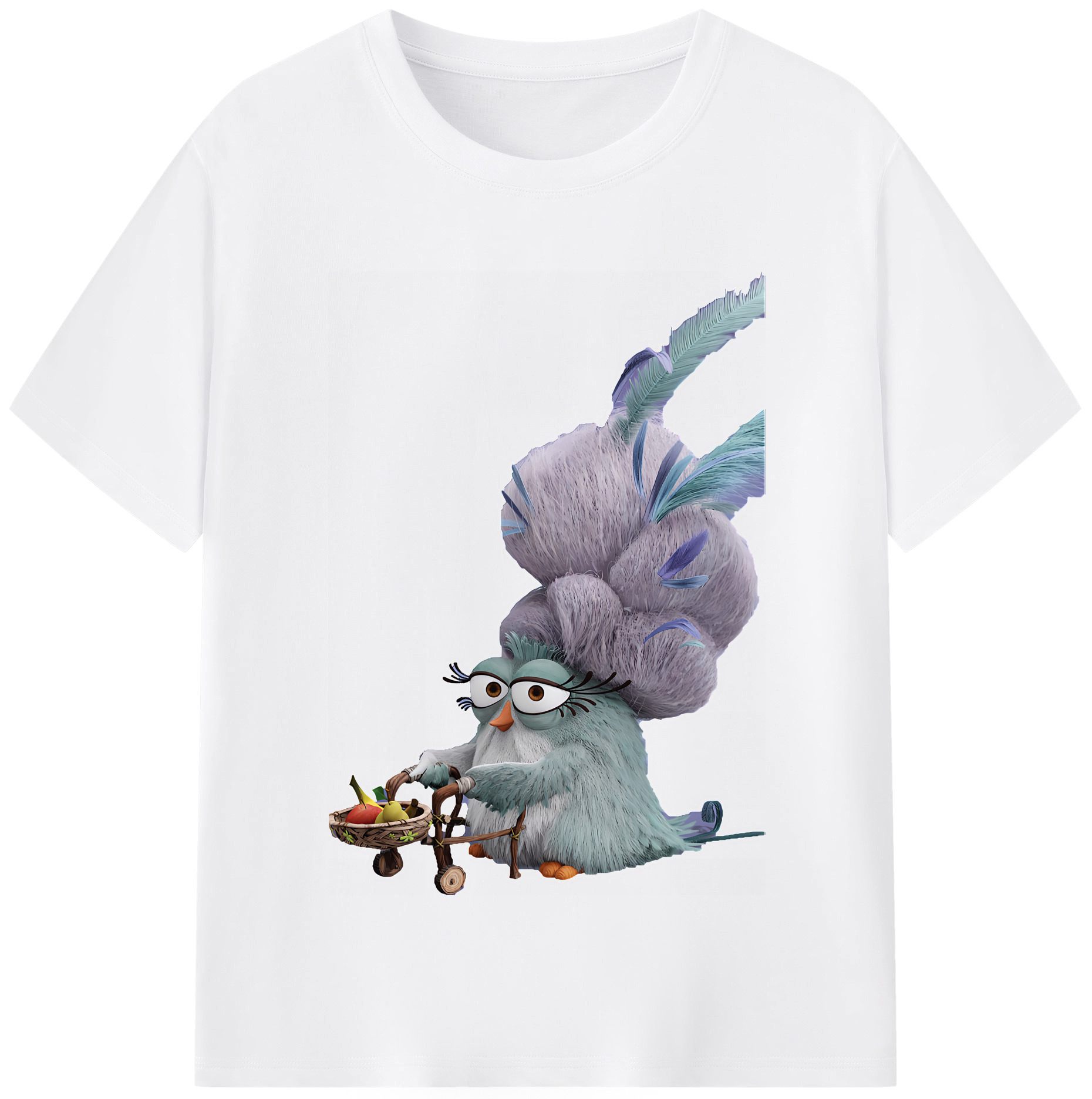 （画像用） Angry Birds アングリーバード 綿100％半袖Tシャツ（フロントプリント）