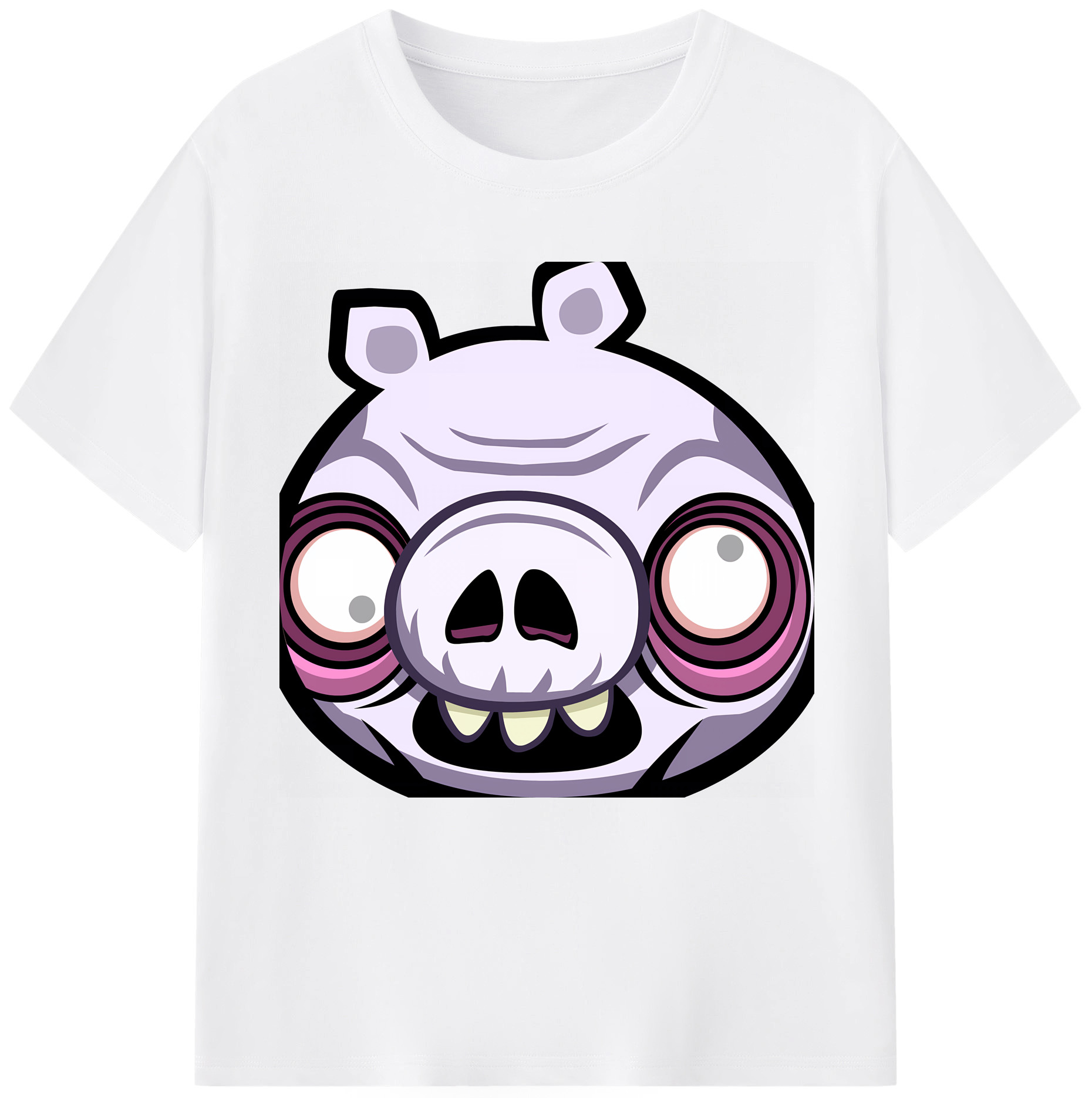 （画像用） Angry Birds アングリーバード 綿100％半袖Tシャツ（フロントプリント）