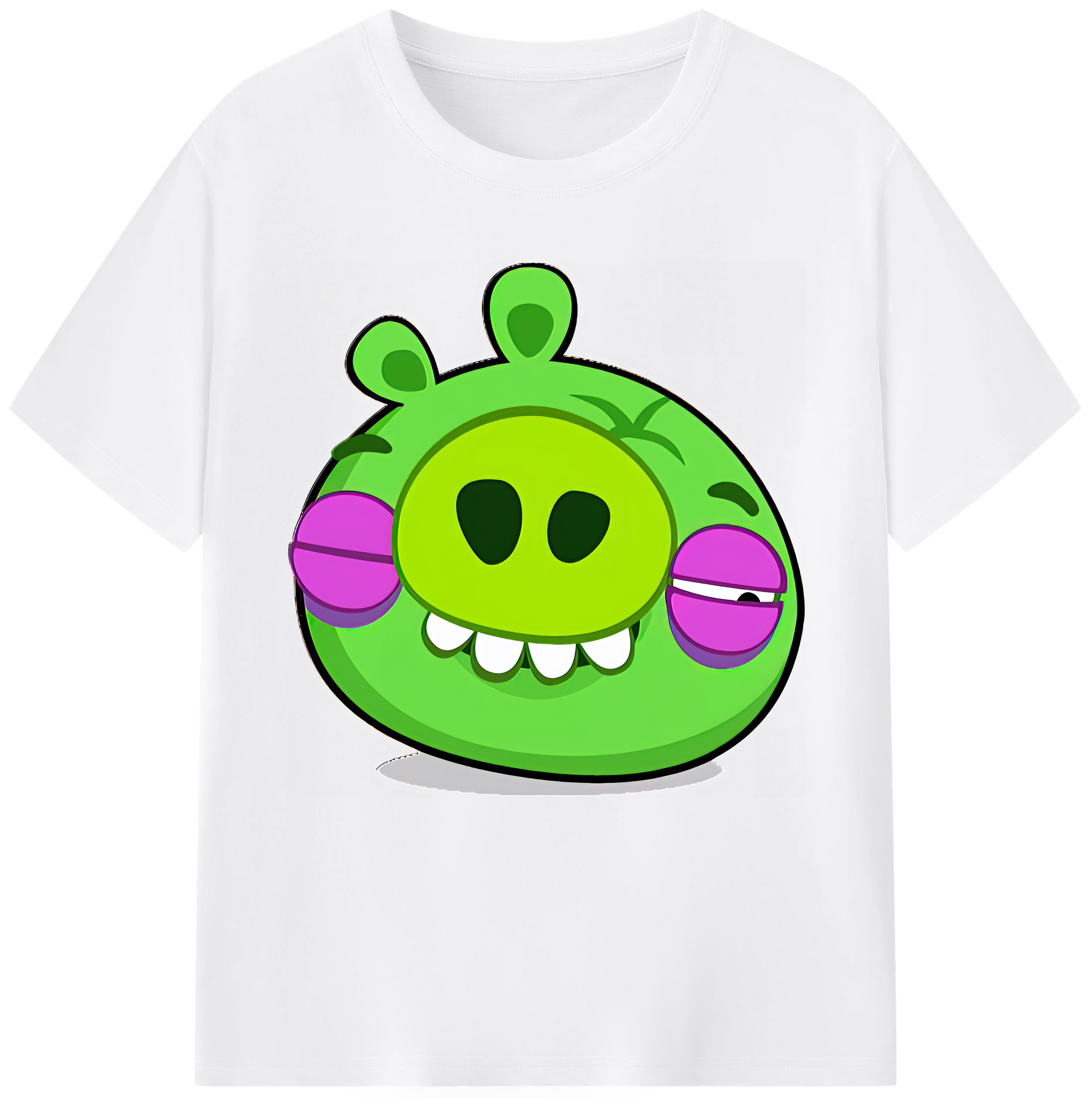 （画像用） Angry Birds アングリーバード 綿100％半袖Tシャツ（フロントプリント）