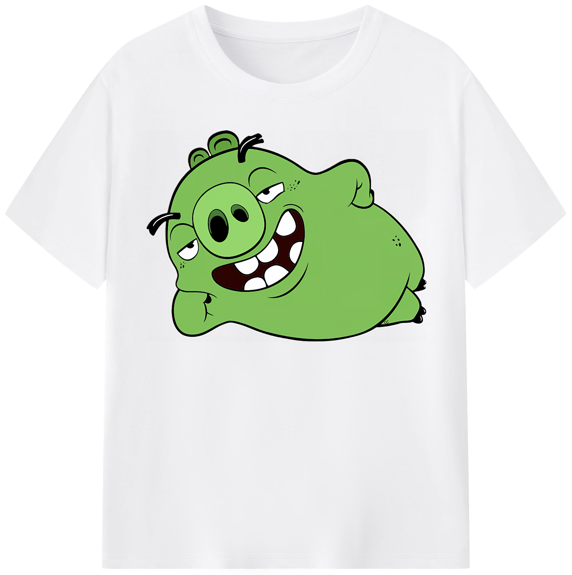 （画像用） Angry Birds アングリーバード 綿100％半袖Tシャツ（フロントプリント）