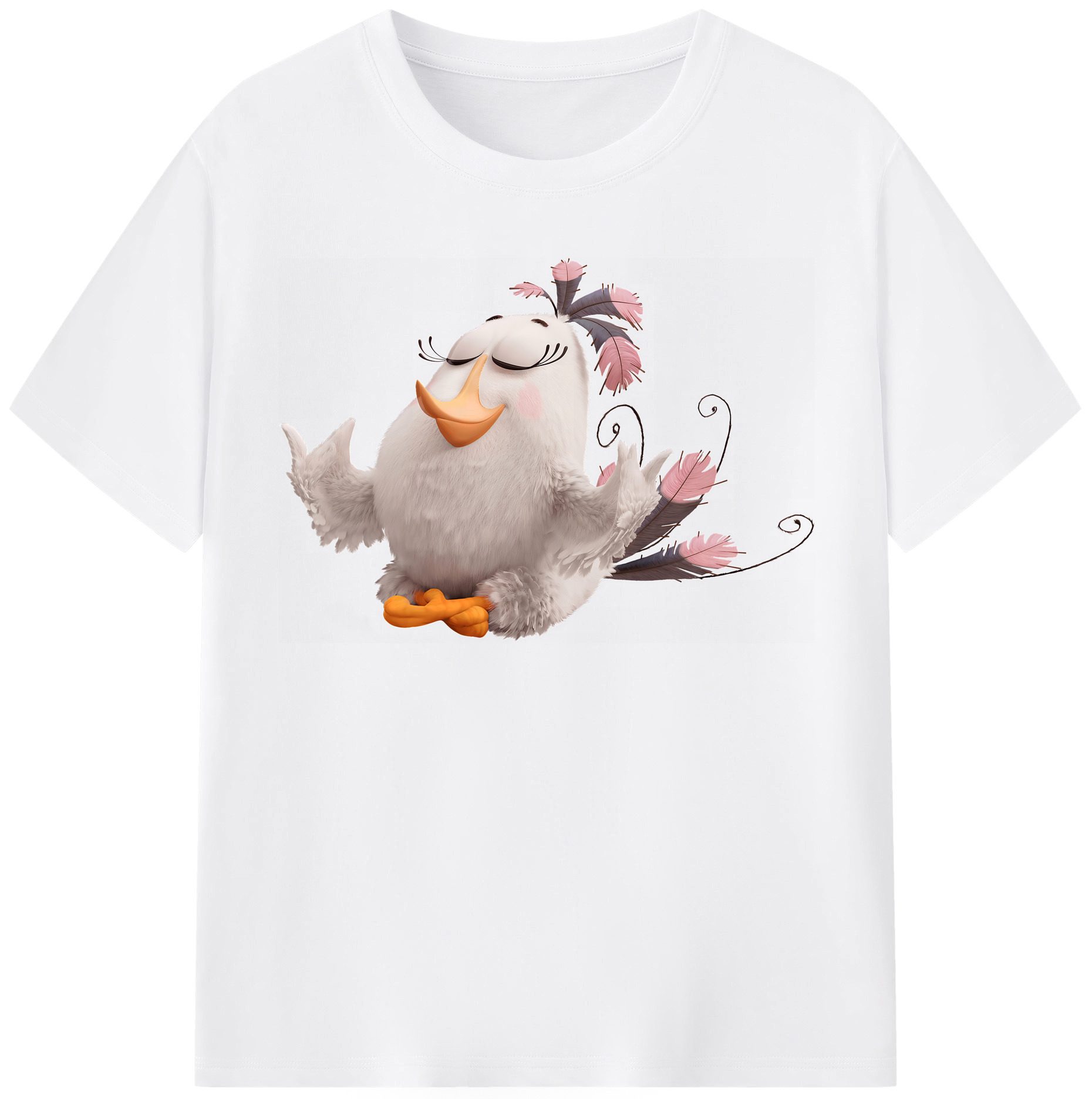 （画像用） Angry Birds アングリーバード 綿100％半袖Tシャツ（フロントプリント）