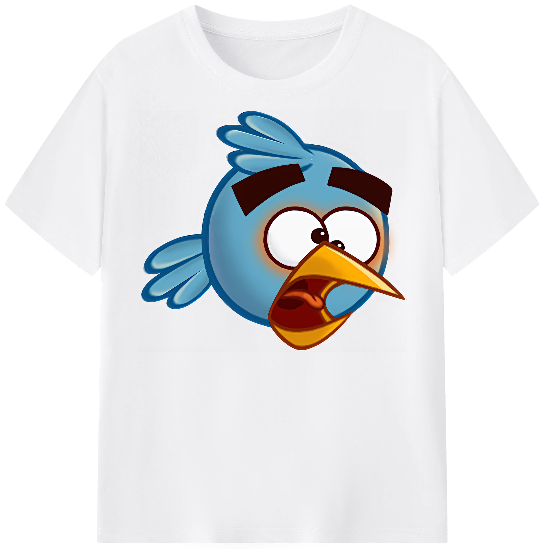 （画像用） Angry Birds アングリーバード 綿100％半袖Tシャツ（フロントプリント）