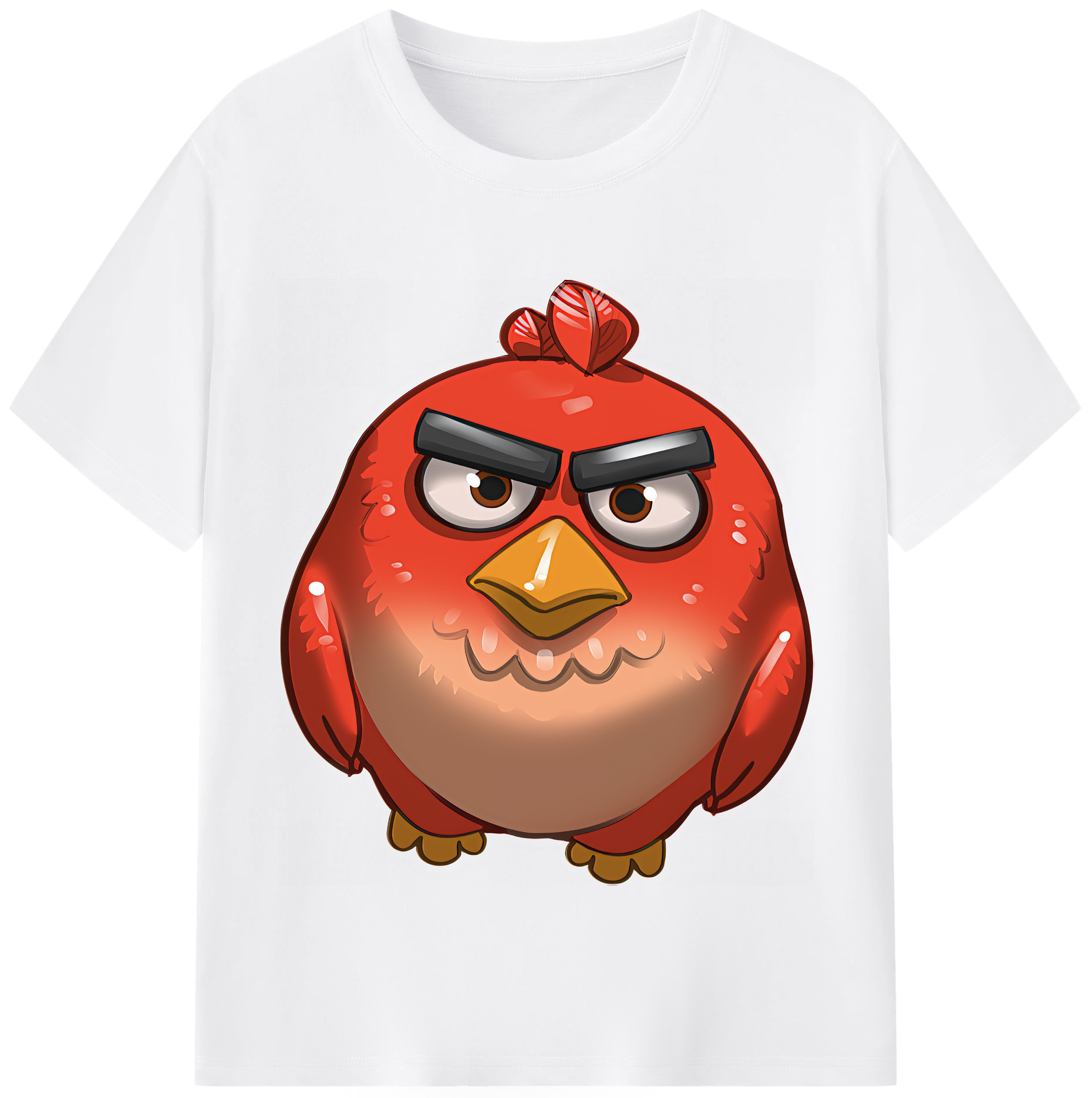 （画像用） Angry Birds アングリーバード 綿100％半袖Tシャツ（フロントプリント）