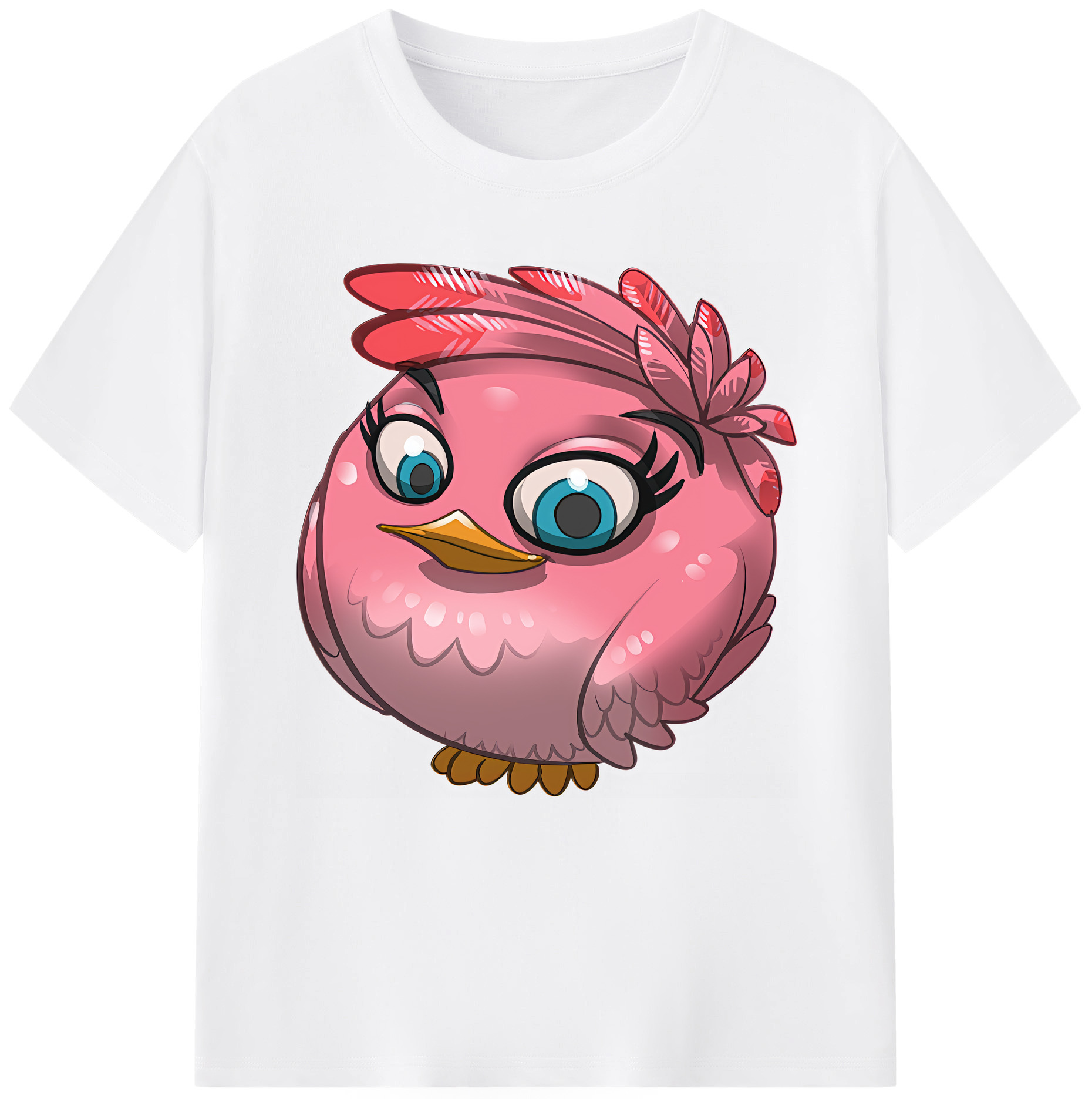 （画像用） Angry Birds アングリーバード 綿100％半袖Tシャツ（フロントプリント）