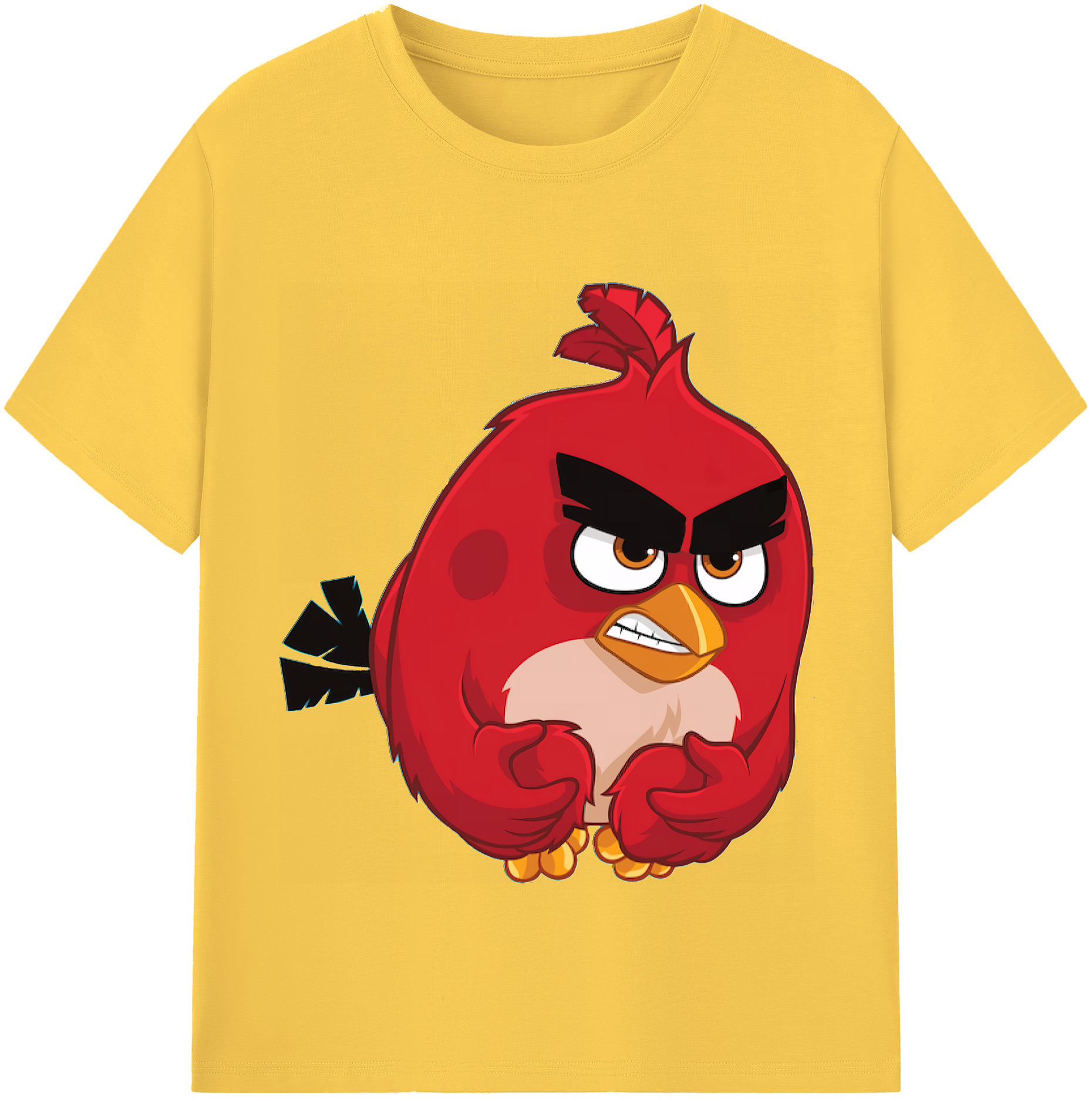 （画像用） Angry Birds アングリーバード 綿100％半袖Tシャツ（フロントプリント）