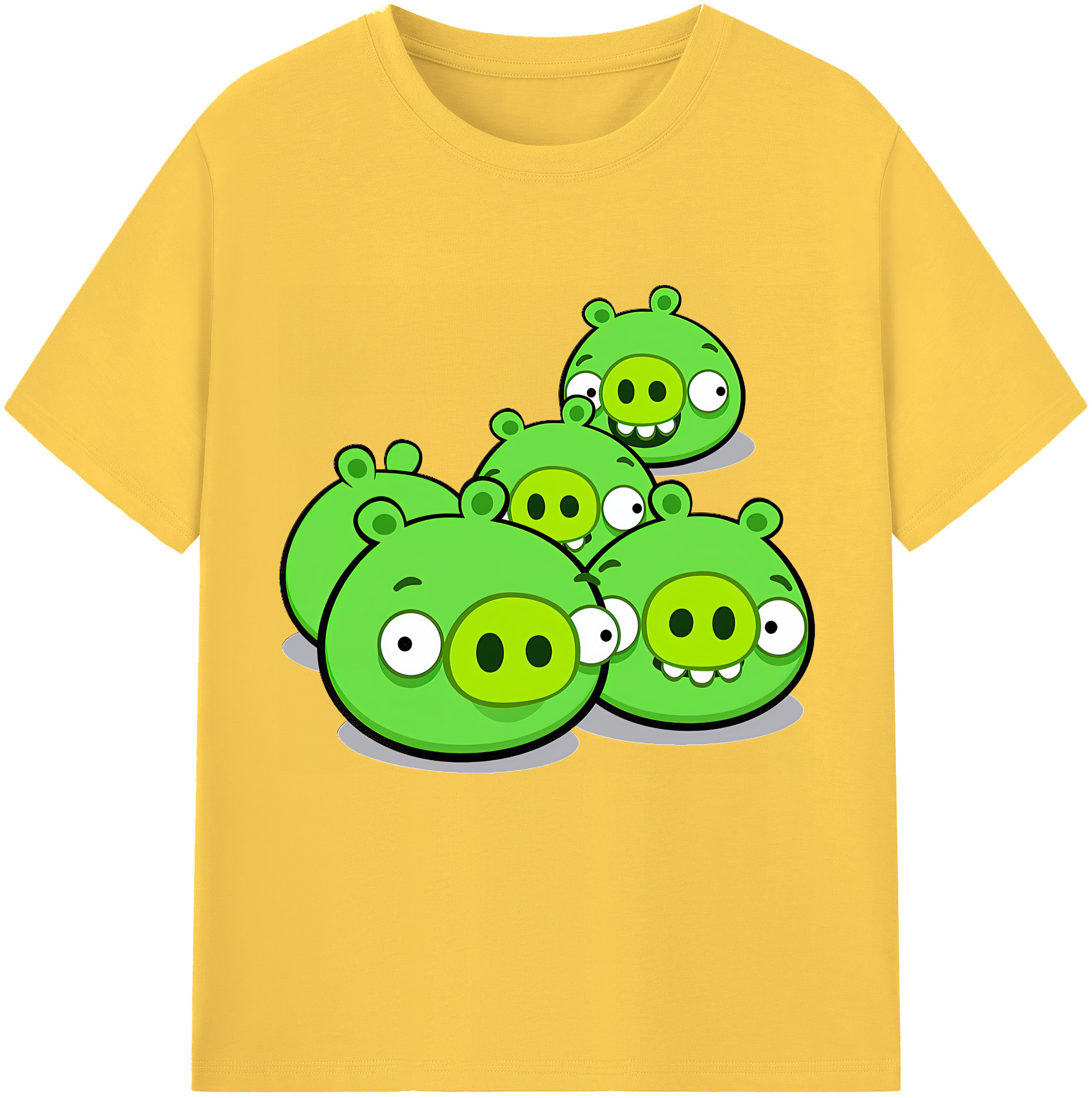 （画像用） Angry Birds アングリーバード 綿100％半袖Tシャツ（フロントプリント）