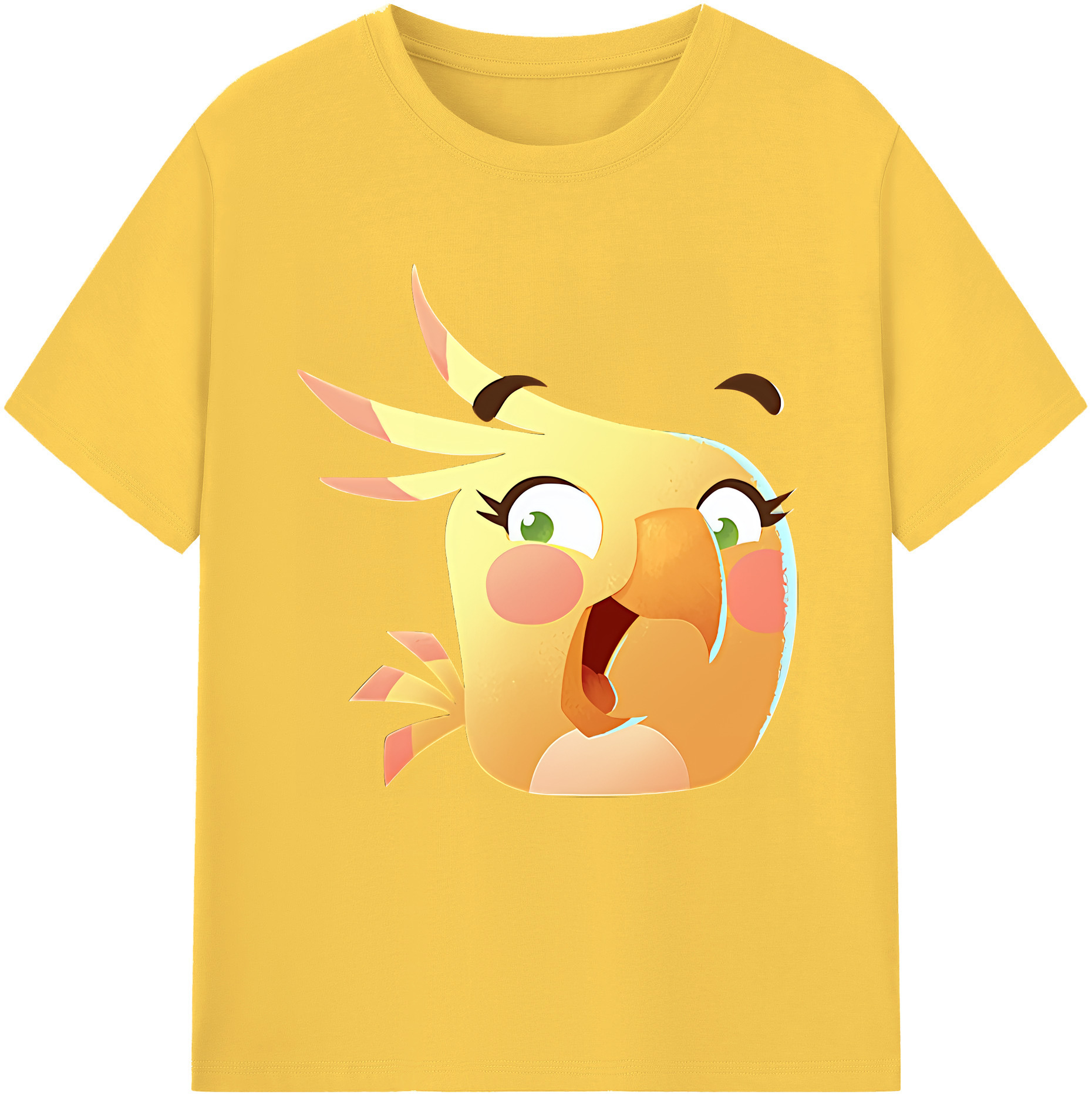 （画像用） Angry Birds アングリーバード 綿100％半袖Tシャツ（フロントプリント）