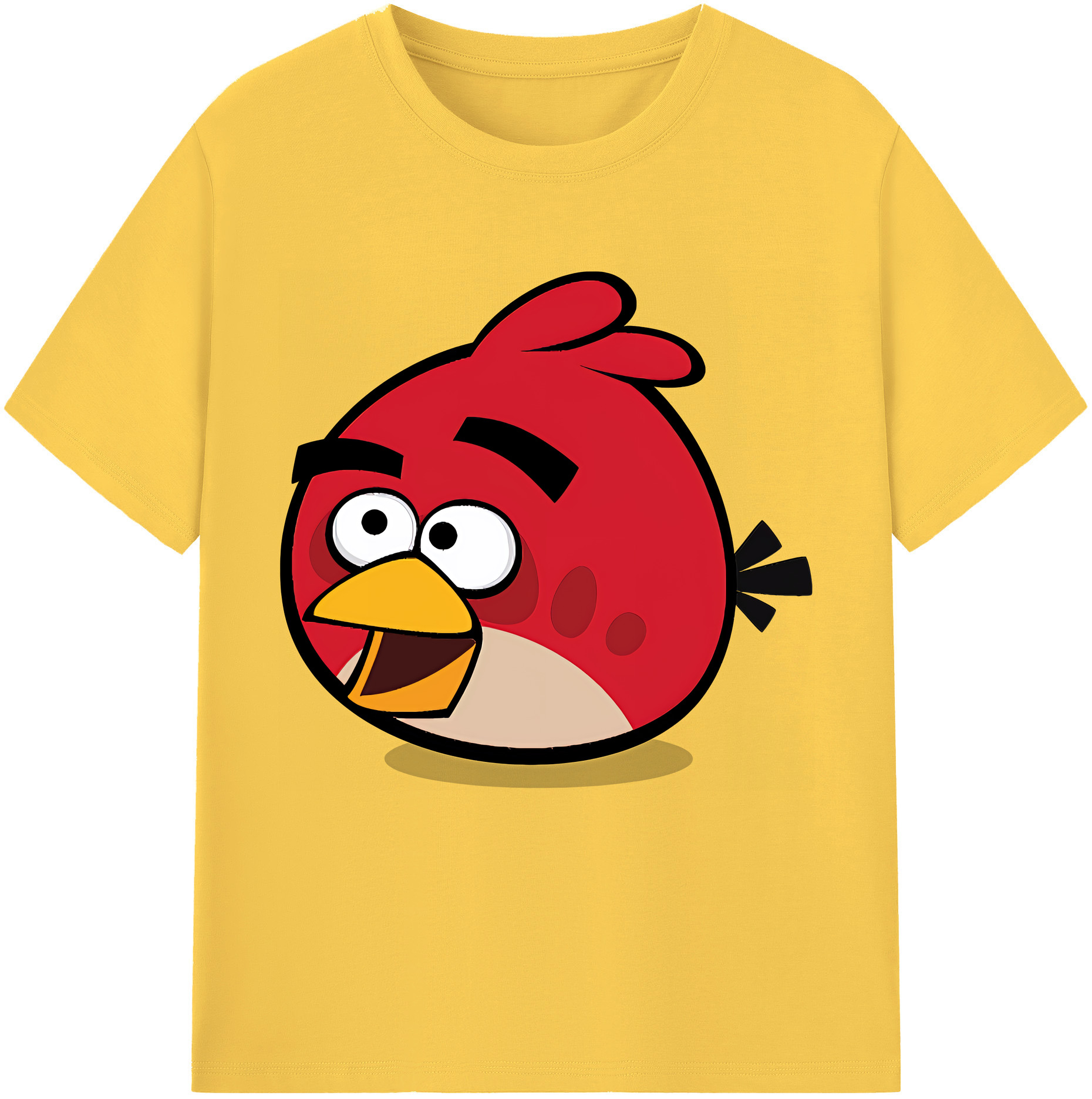 （画像用） Angry Birds アングリーバード 綿100％半袖Tシャツ（フロントプリント）