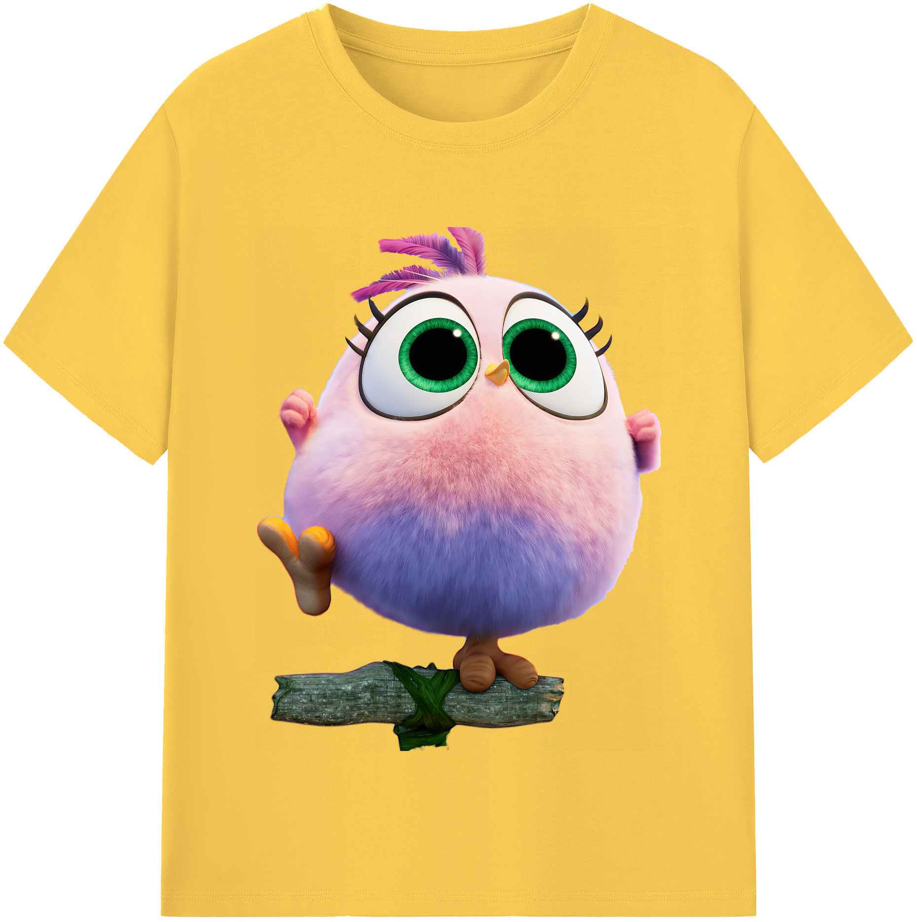 （画像用） Angry Birds アングリーバード 綿100％半袖Tシャツ（フロントプリント）