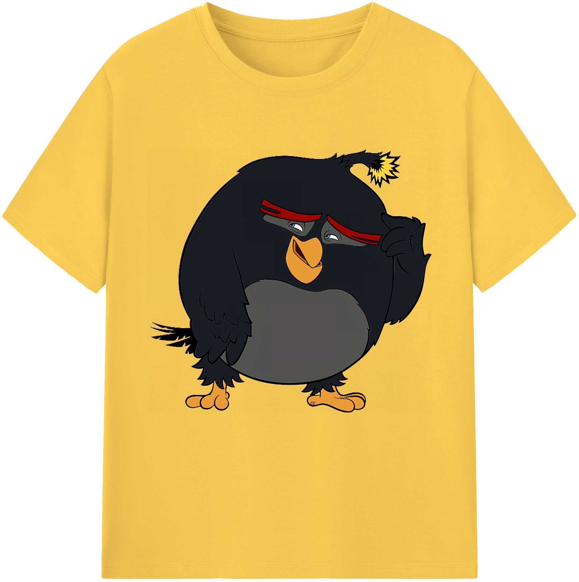 （画像用） Angry Birds アングリーバード 綿100％半袖Tシャツ（フロントプリント）