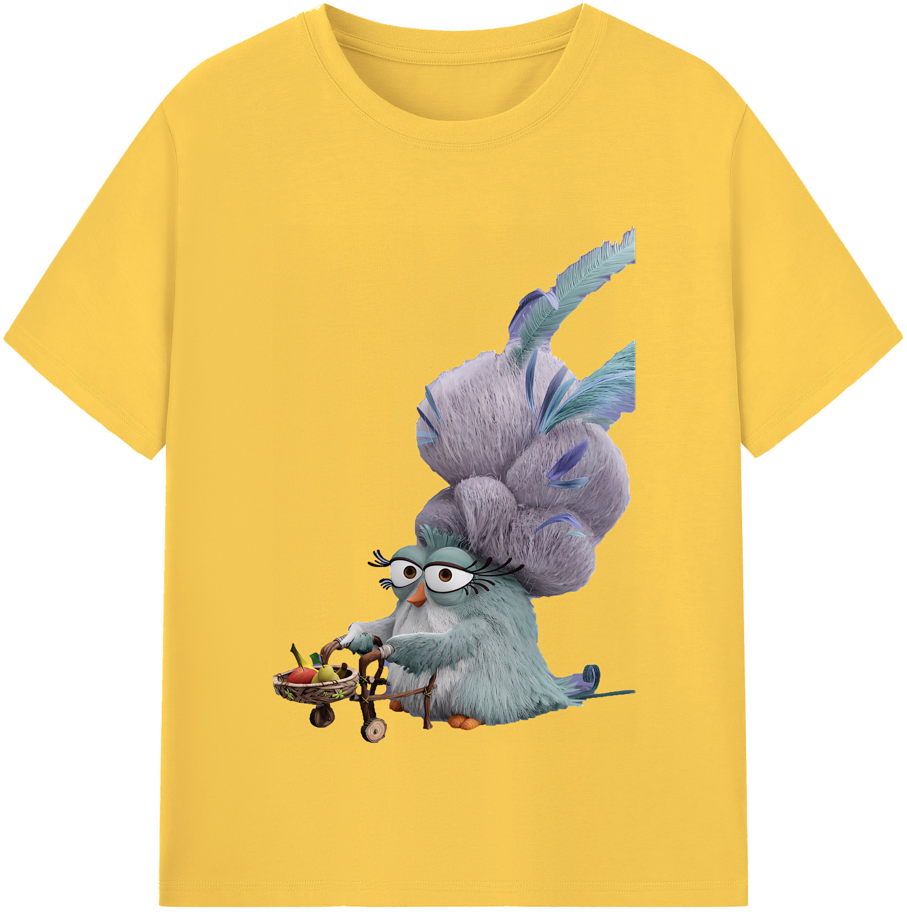 （画像用） Angry Birds アングリーバード 綿100％半袖Tシャツ（フロントプリント）