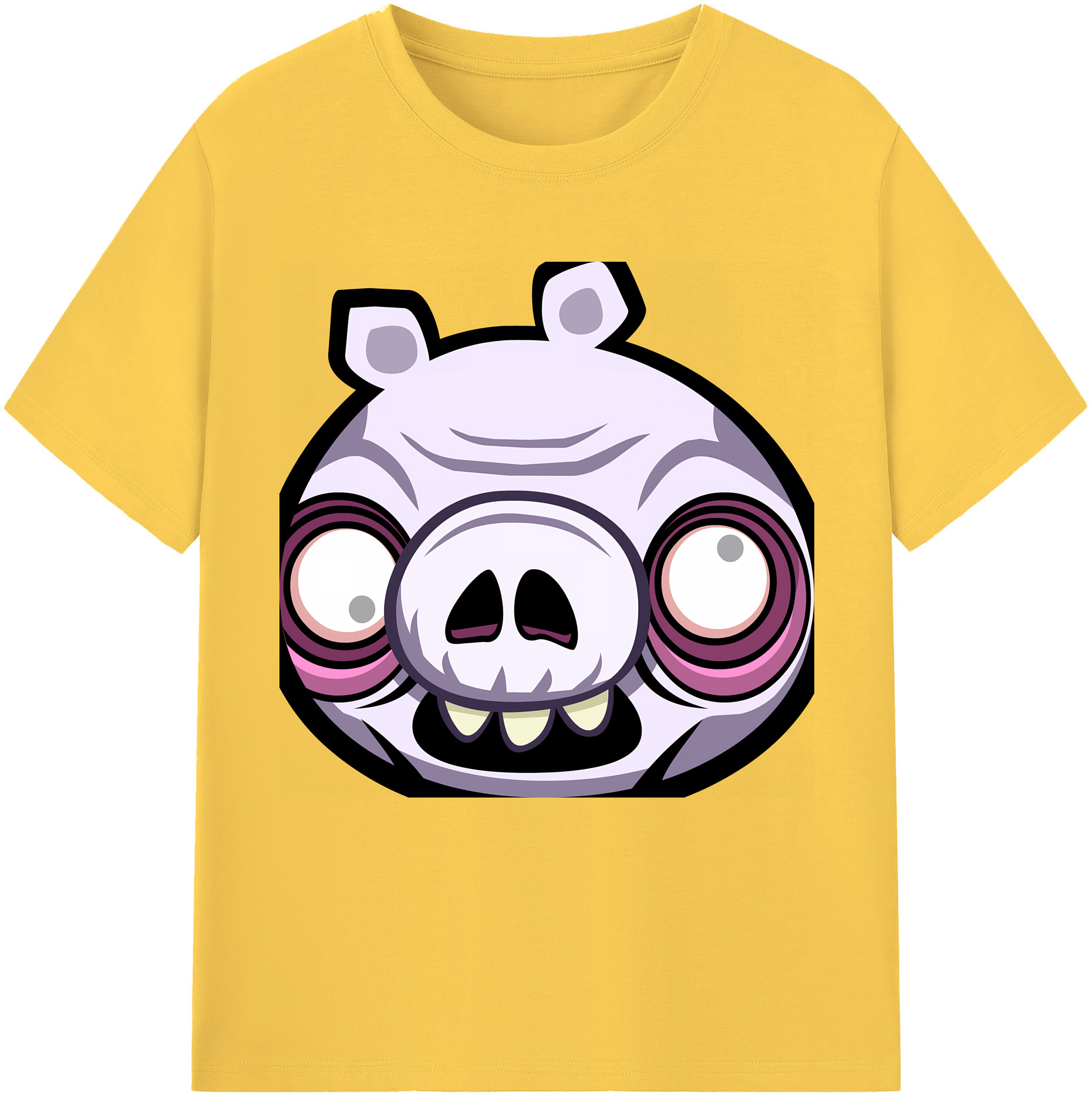 （画像用） Angry Birds アングリーバード 綿100％半袖Tシャツ（フロントプリント）