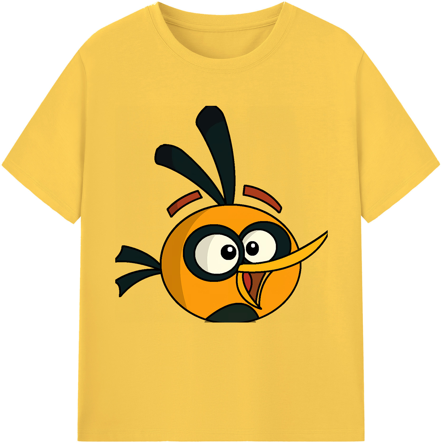 （画像用） Angry Birds アングリーバード 綿100％半袖Tシャツ（フロントプリント）