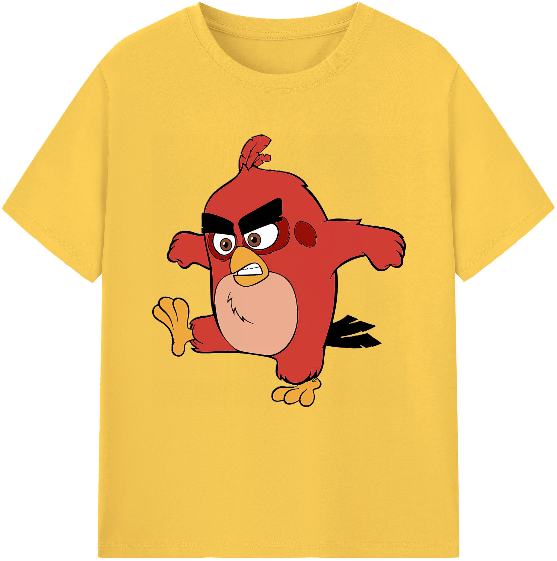 （画像用） Angry Birds アングリーバード 綿100％半袖Tシャツ（フロントプリント）