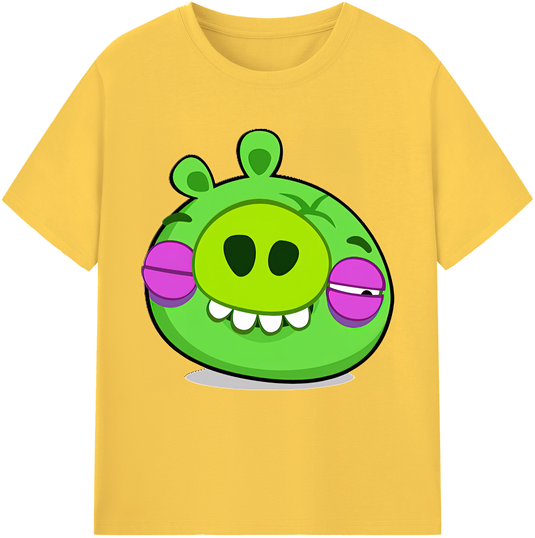 （画像用） Angry Birds アングリーバード 綿100％半袖Tシャツ（フロントプリント）